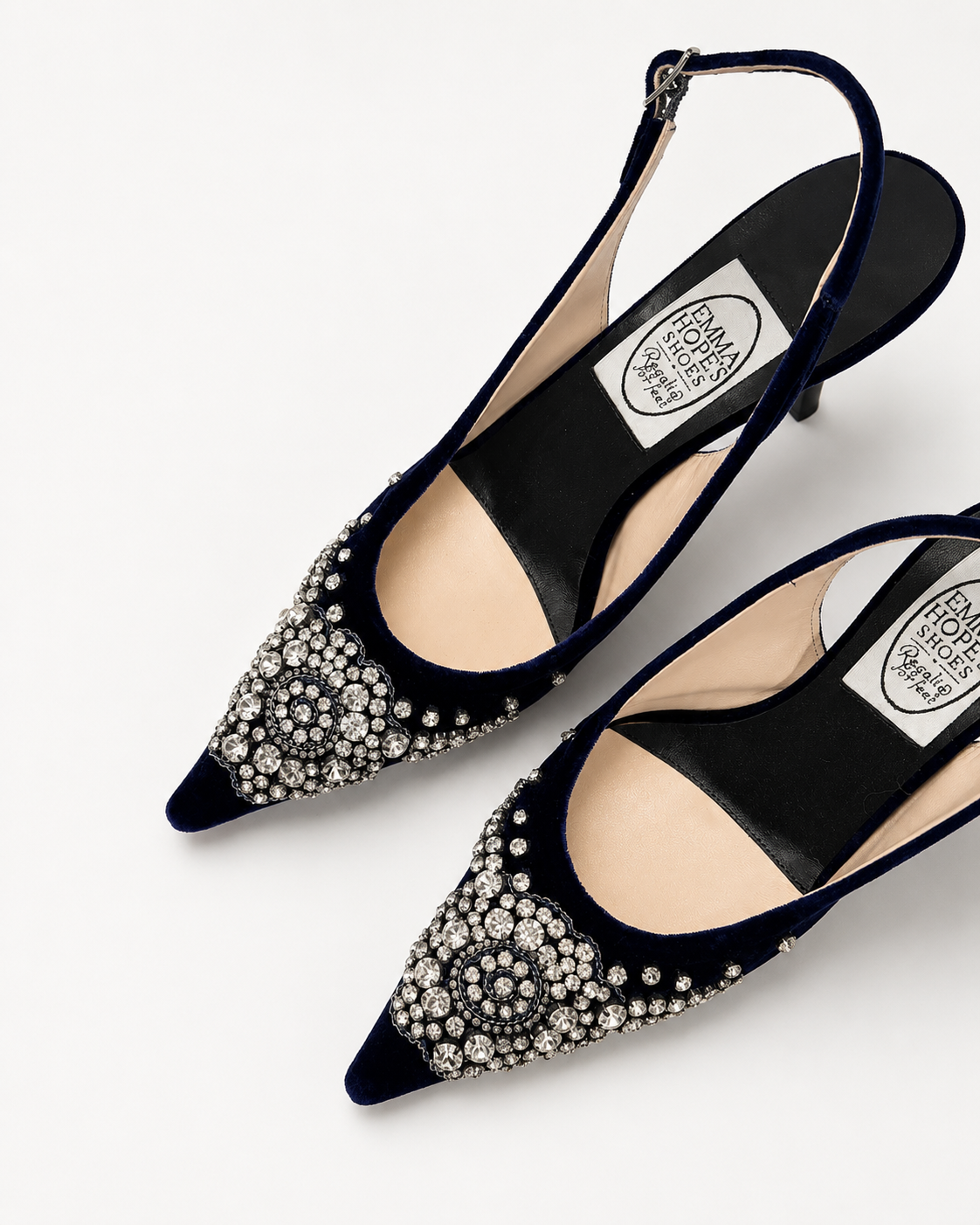 Slingback Diadema in velluto