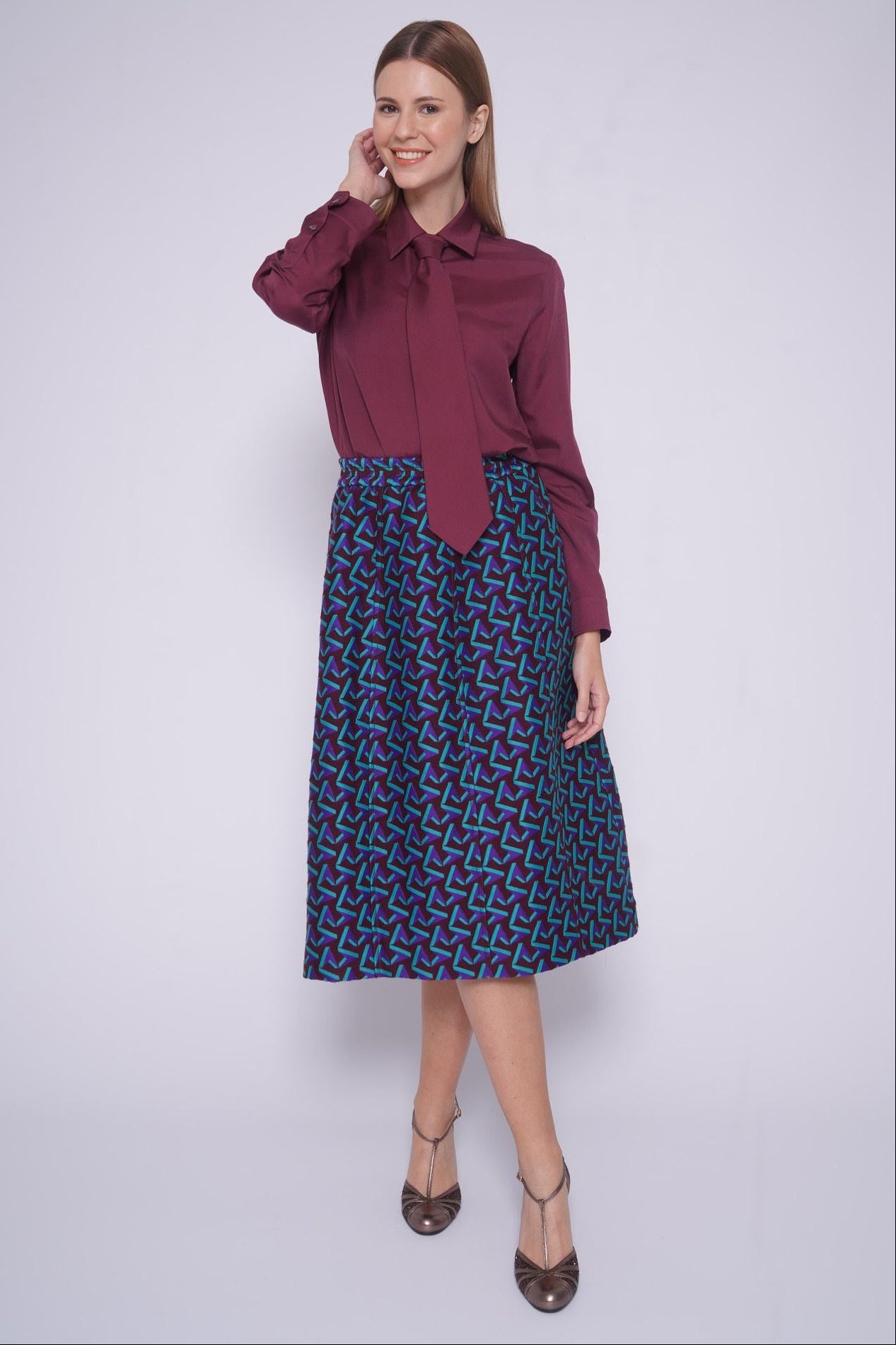 Gonna ampia 52132GEOMETRIC MULTI ODEEH