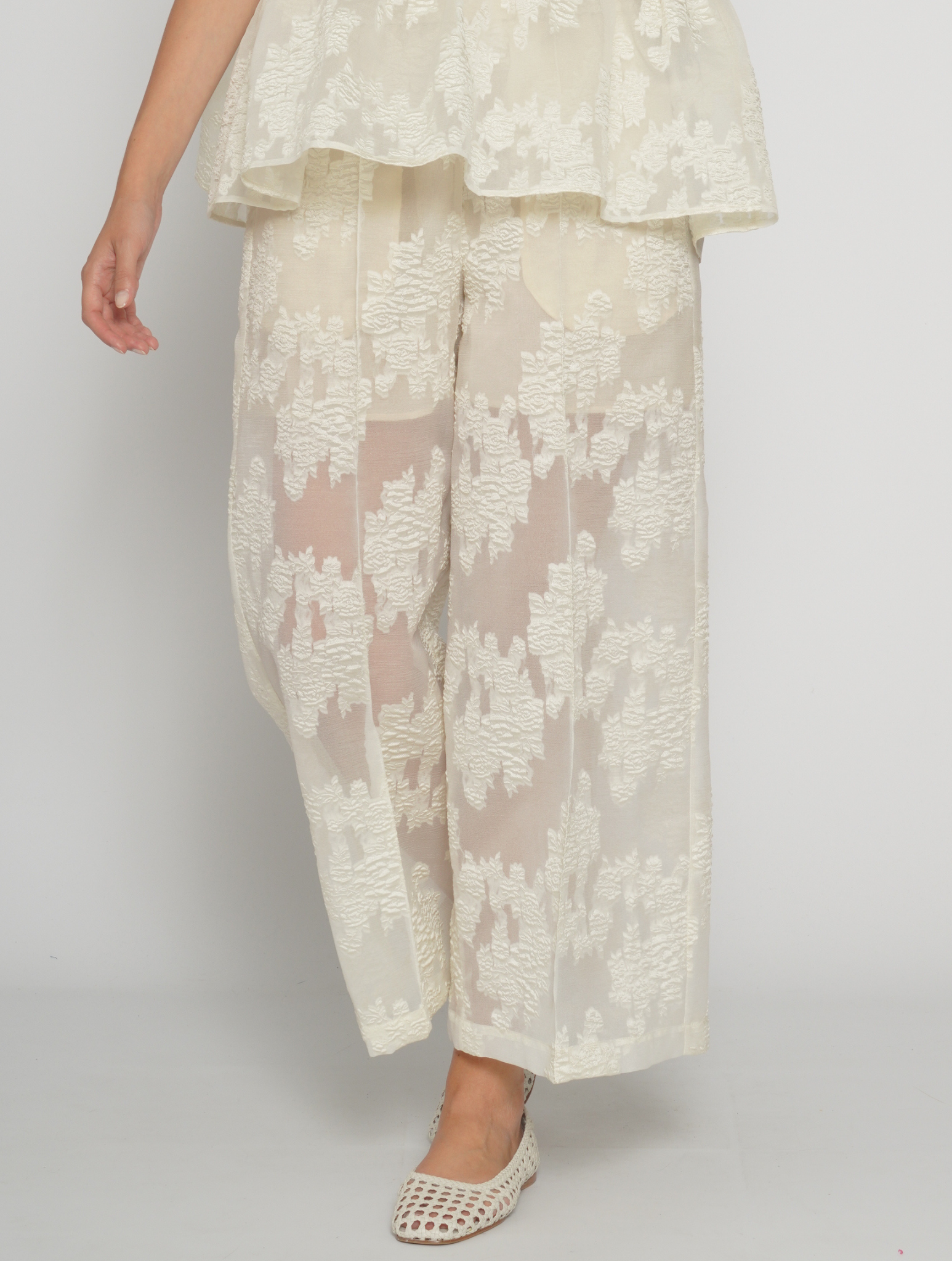 Pantaloni in jacquard