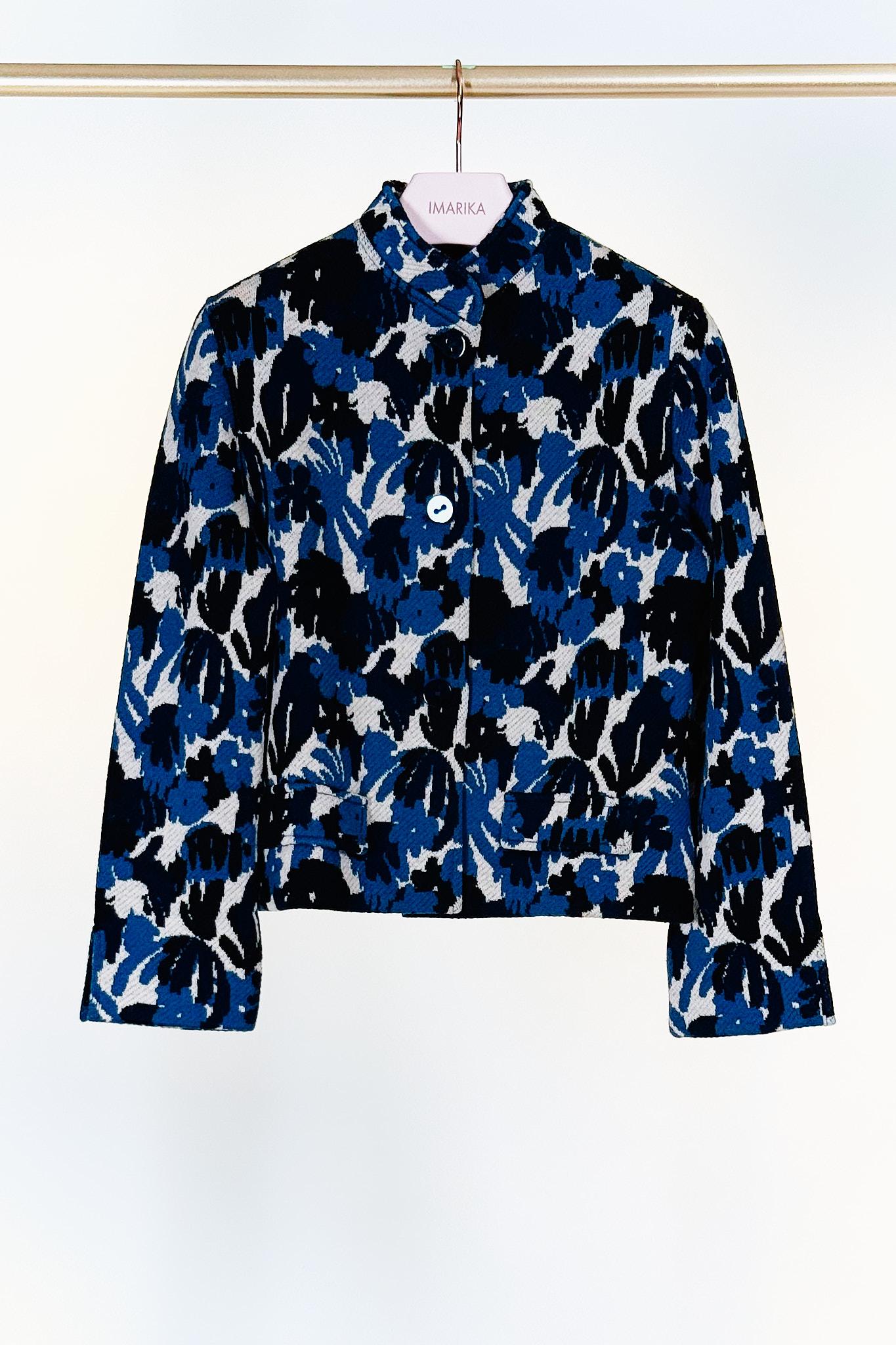 Giacca in lana KMITO 1215LANA BLU siyu