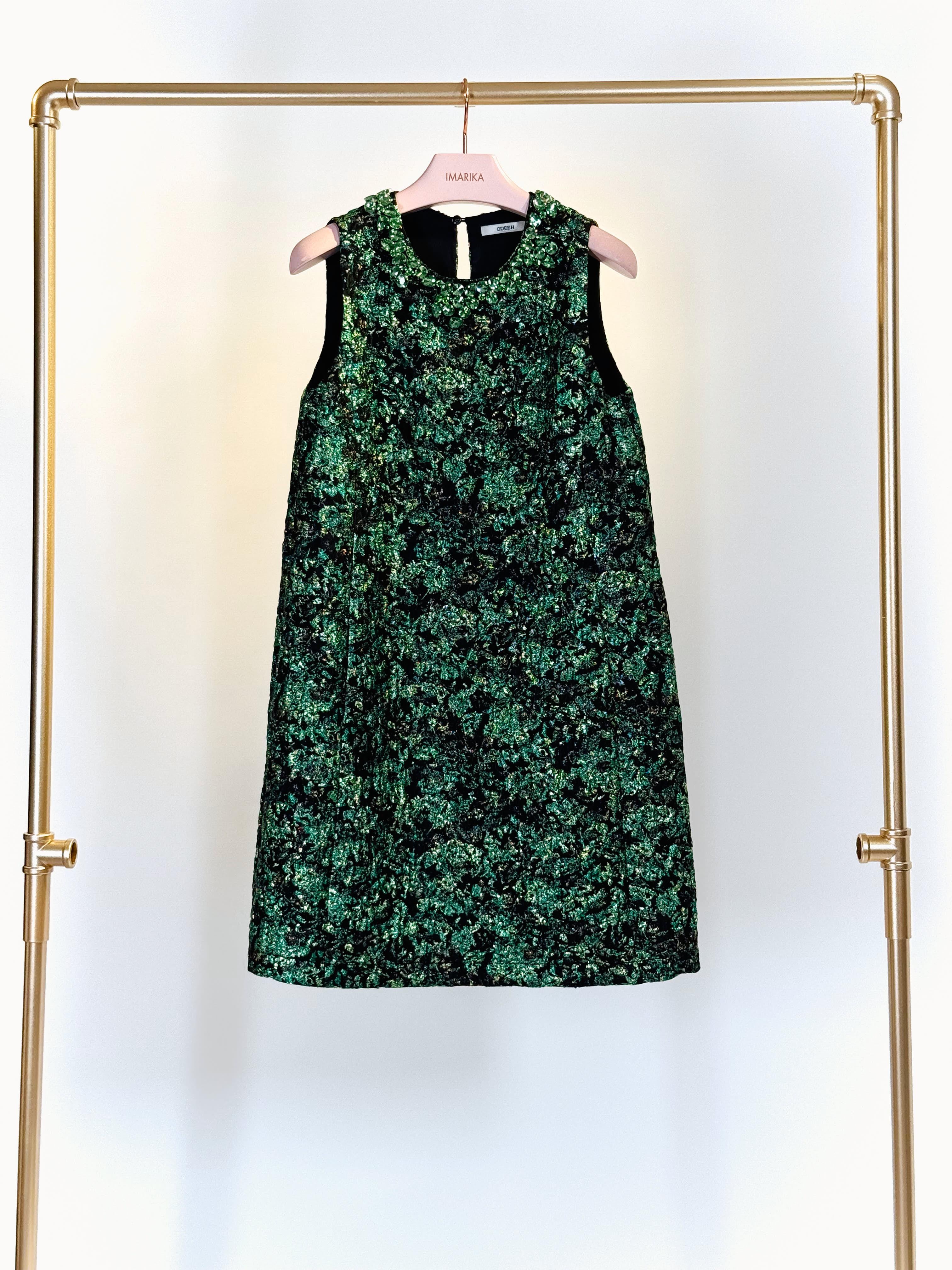 Abito lurex 32249PEACOCK VERDE ODEEH