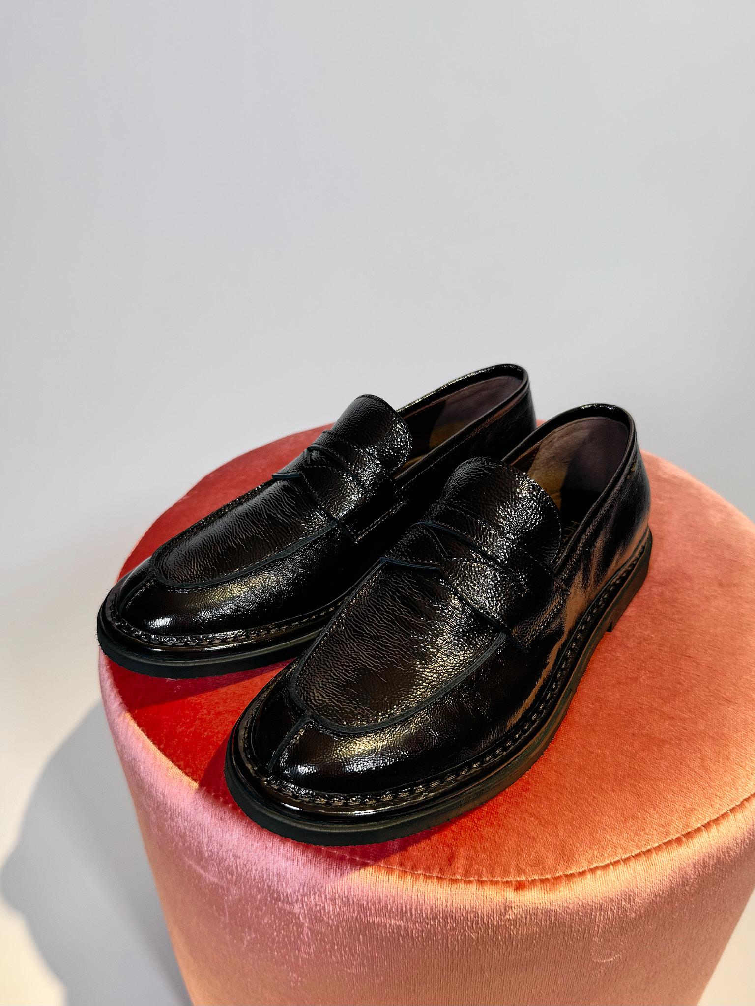 Mocassino in pelle marrone 68639MARRONE Alexander Hotto