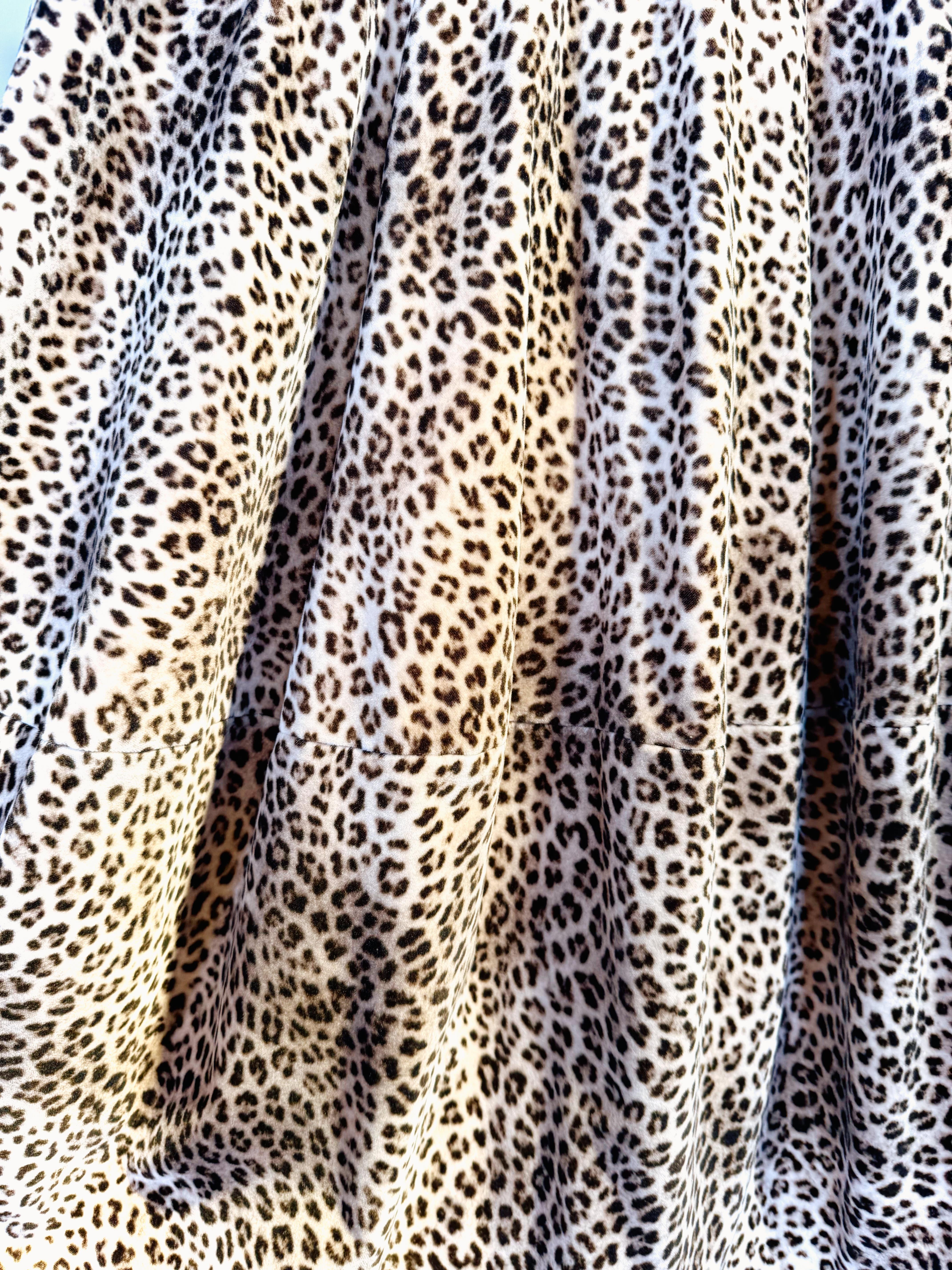 Gonna leopardata WSBH_MIUKIVELVET LEOPARDO MININA