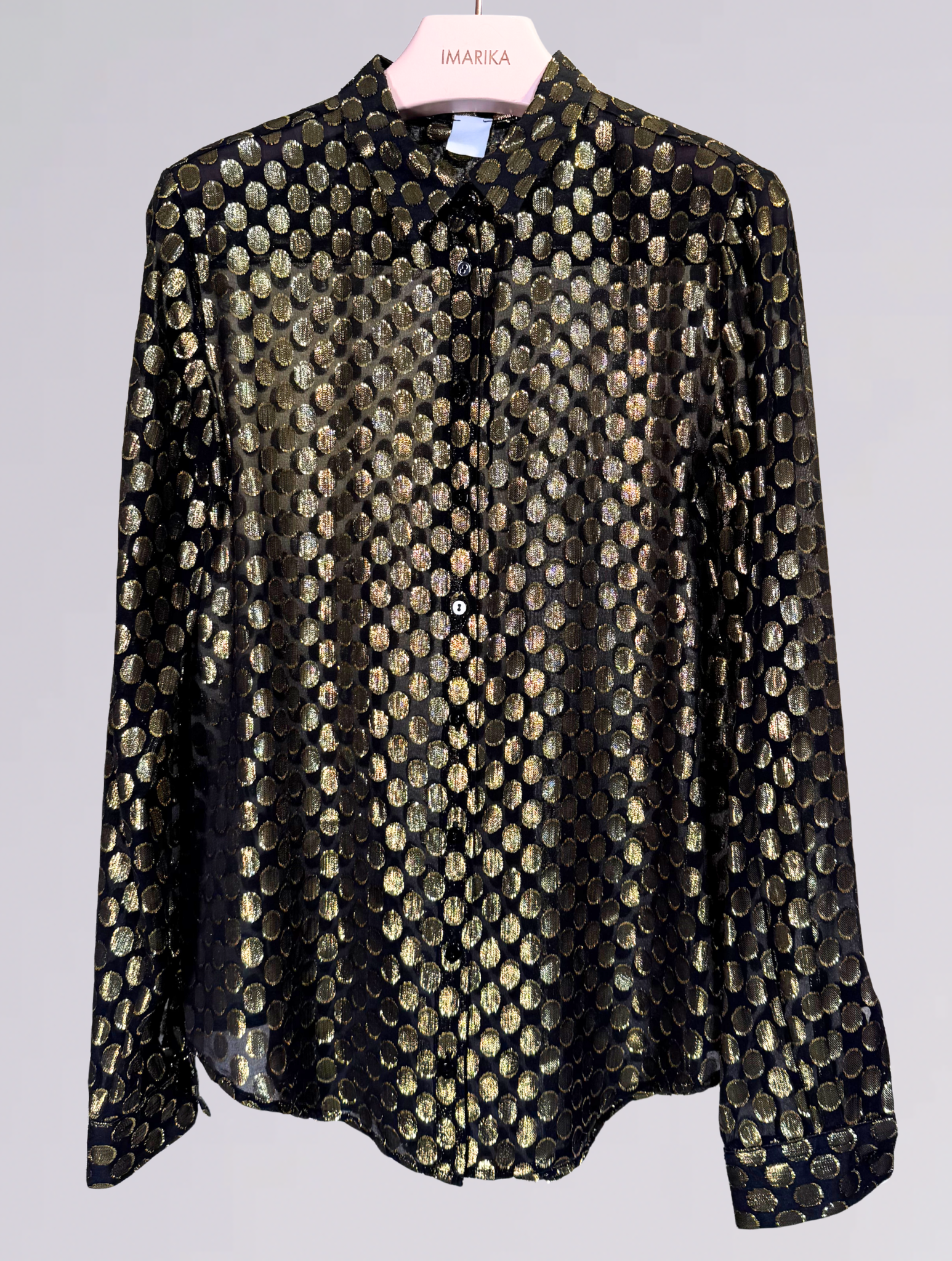 Camicia nera lurex