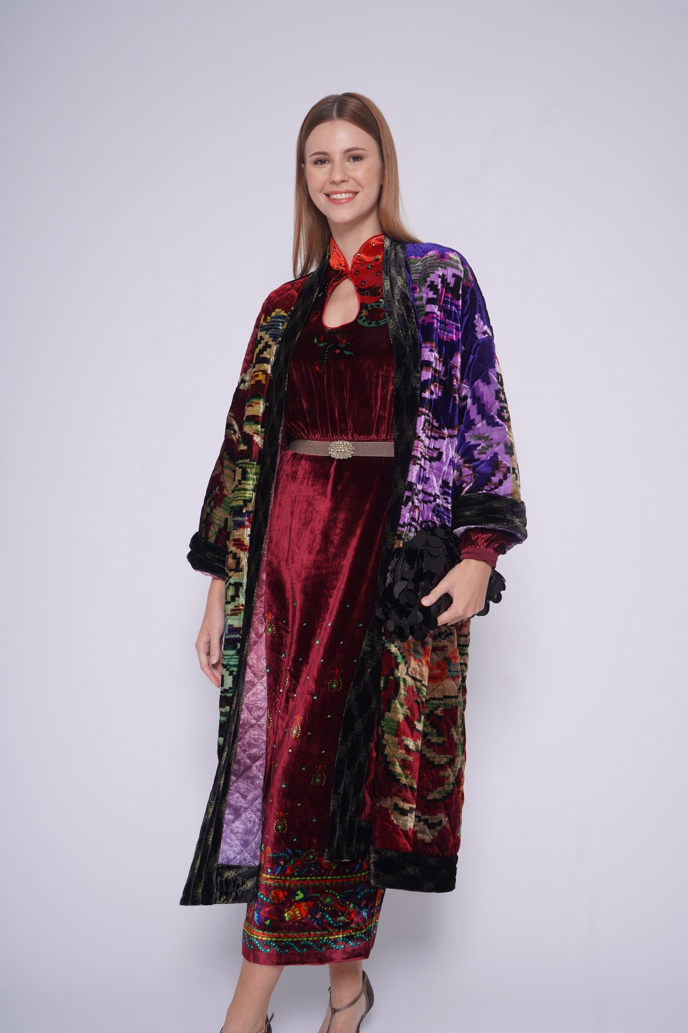 Spolverino inbottito 516454VELLUTO IMBOTTVIOLA Pierre-Louis Mascia