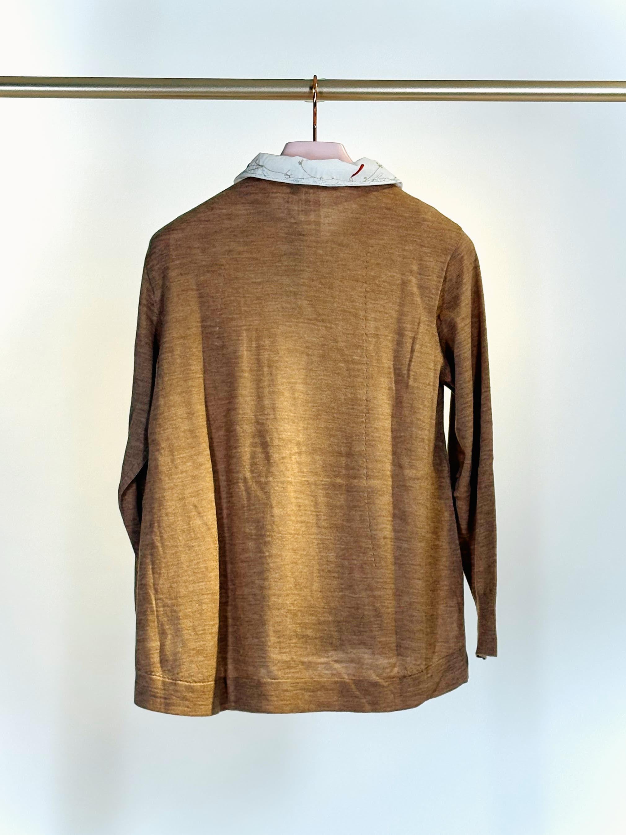 Cardigan con colletto MV03APEPPER BEIGE Yoshi Kondo