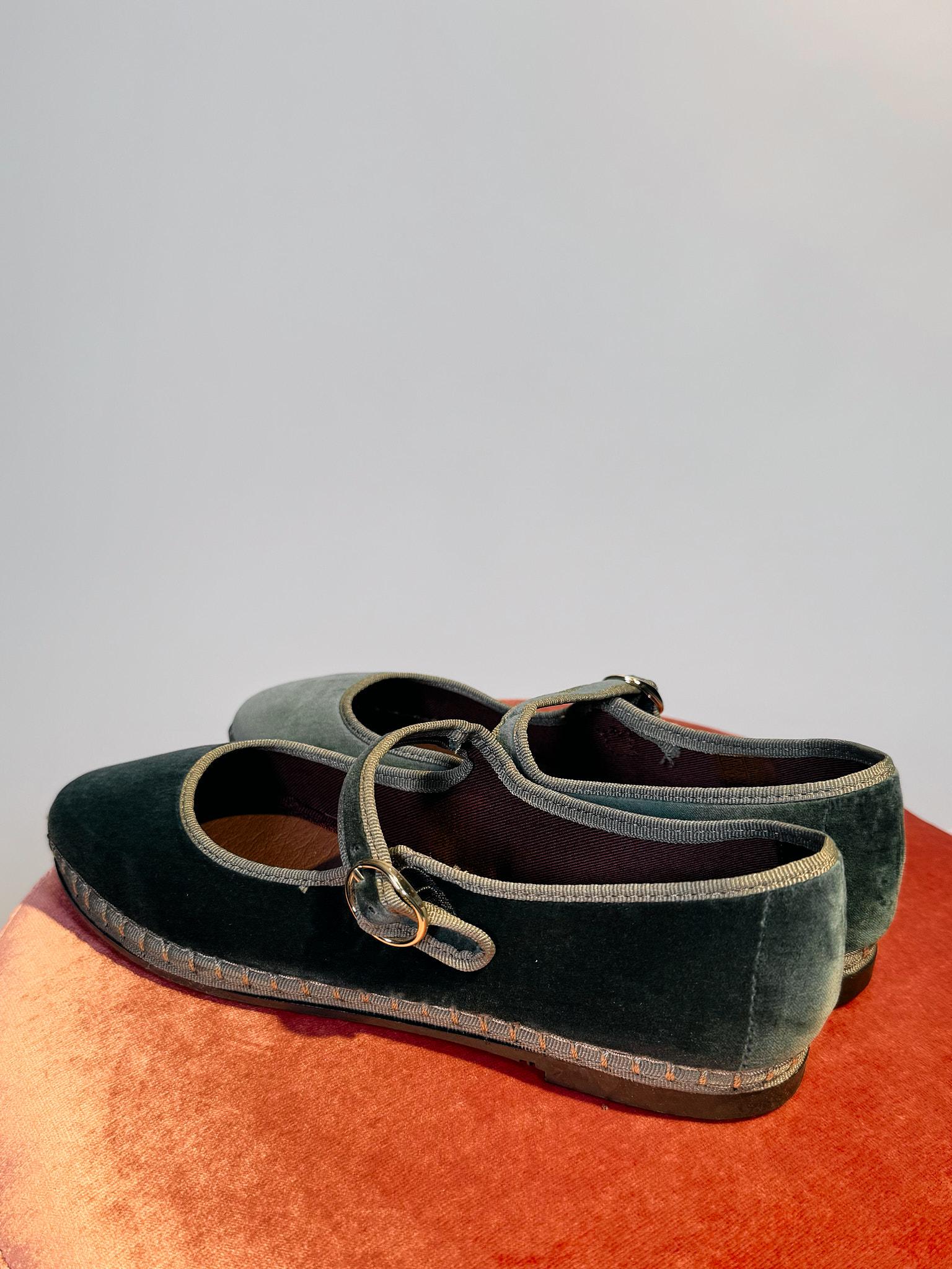 Friulane in Velluto Verde JAYVERDE VERDE Flabelus