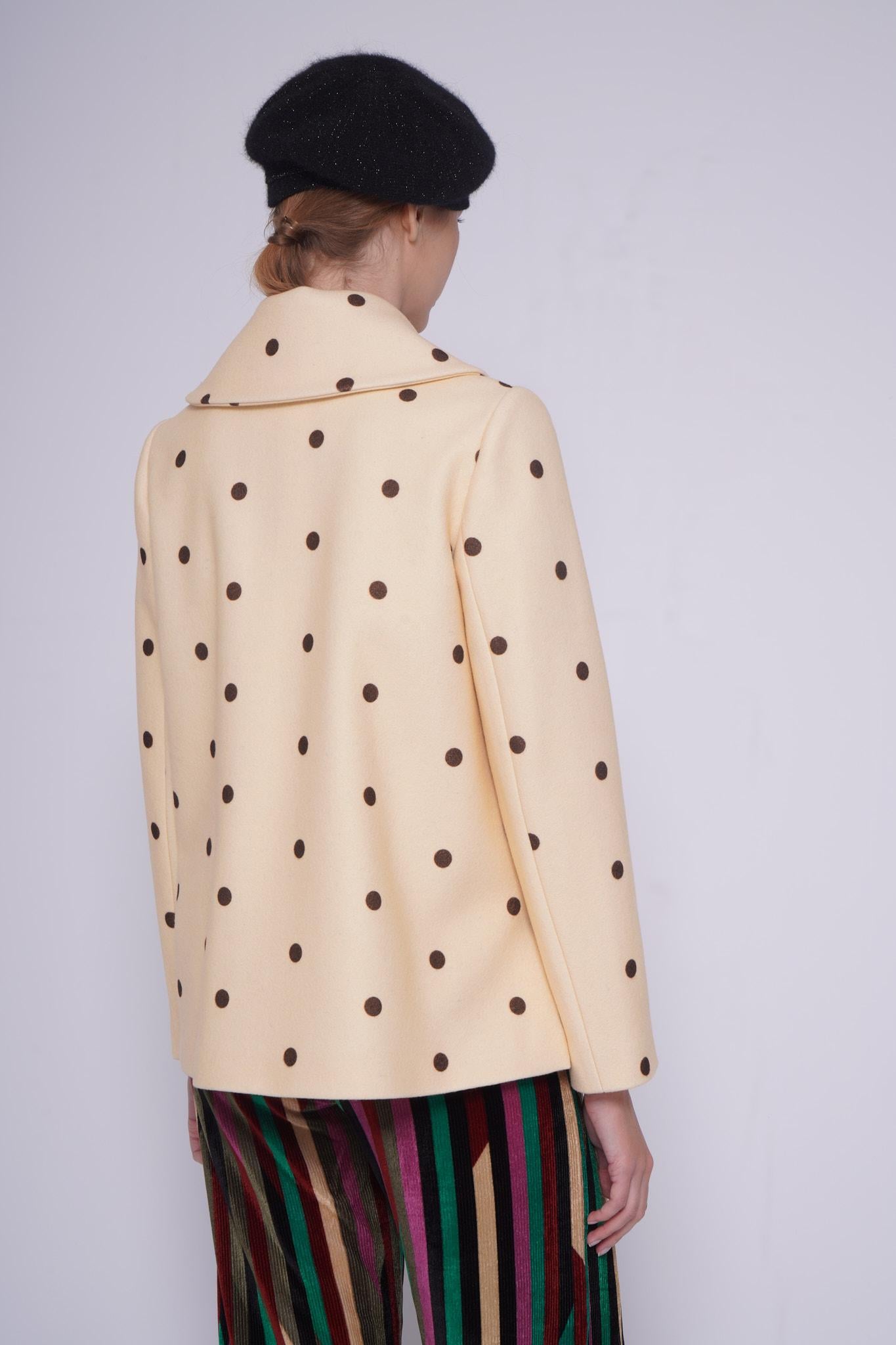 Giacca doppiopetto 1330POIS LATTE Unique edition