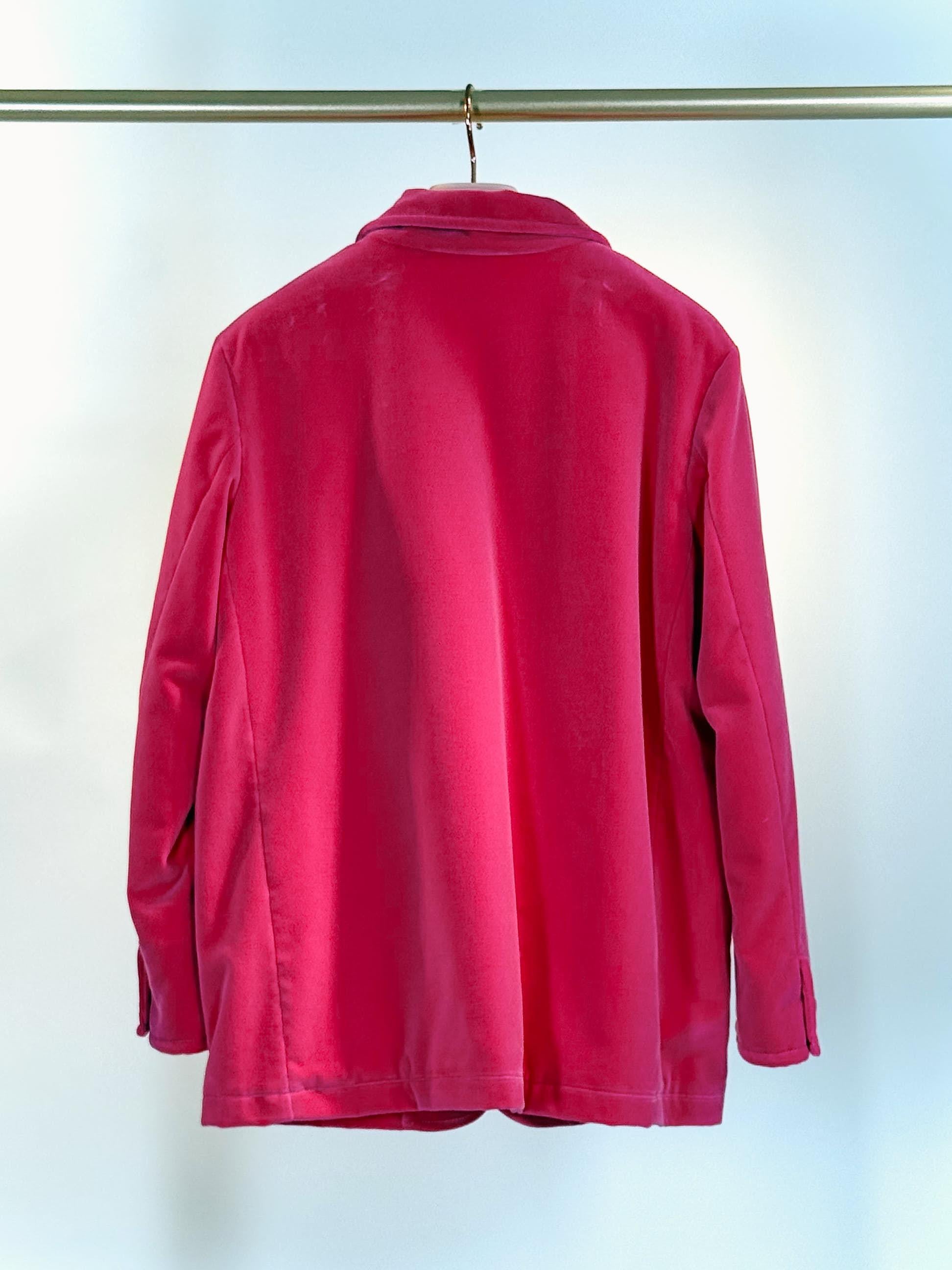 Giaccone velluto WJCD_JUDEVELVET FUCSIA MININA