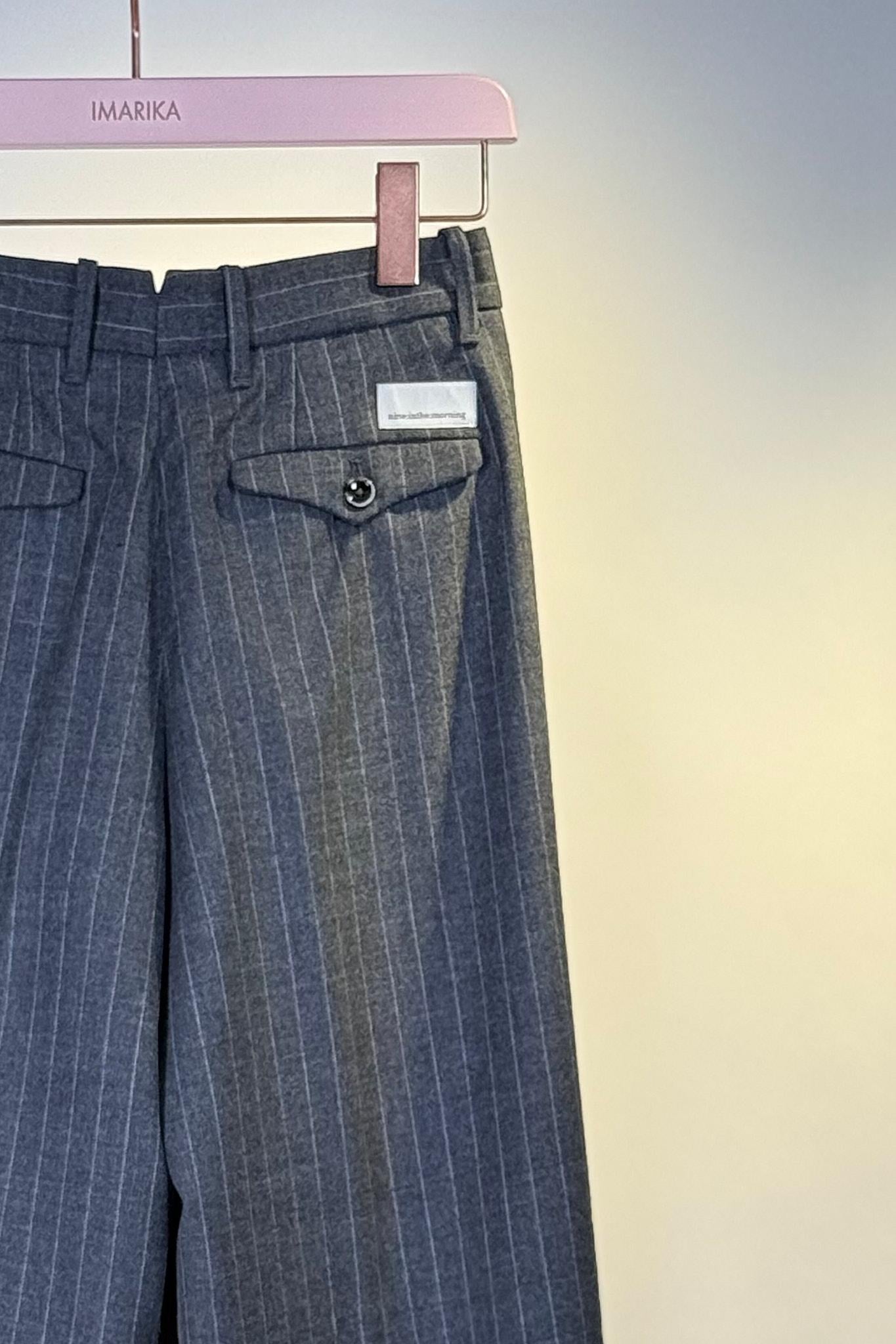 Pantalone gessato KARENPALAZZO GESATO GRIGIO NIne In The Morning