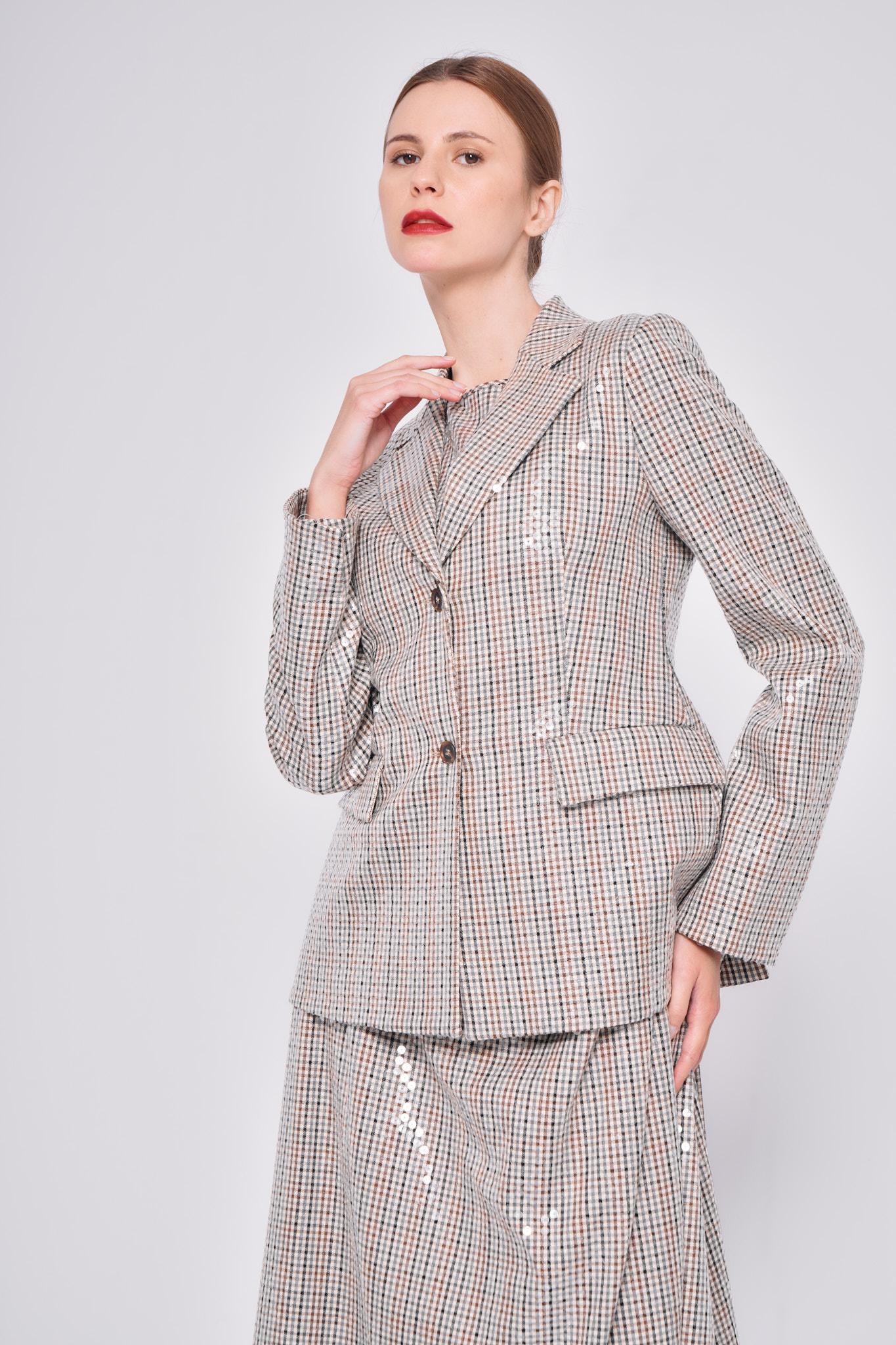 Giacca paillettes BG317PAILLETTES MULTI Co.Go