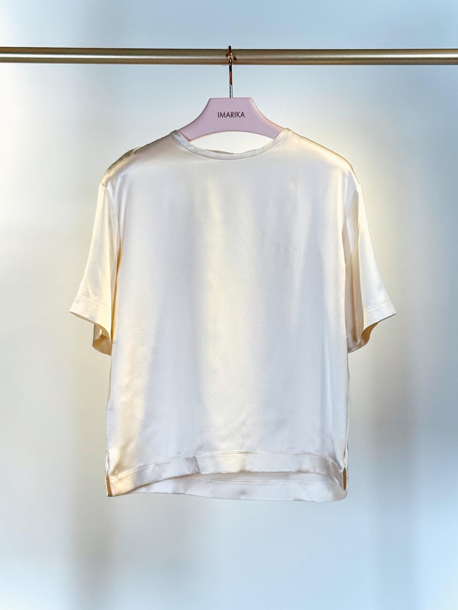 Top seta COSTANZASETA BEIGE QUELLEDUE