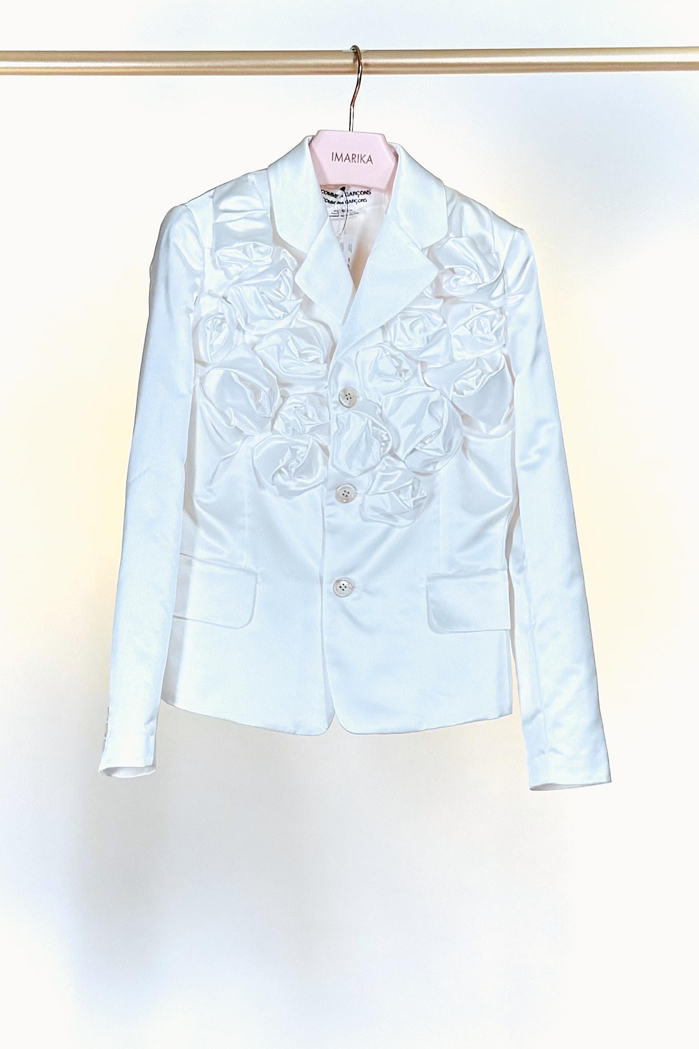 Giacca Bianca Fiori RP-J017BIANCO Comme des Garcons