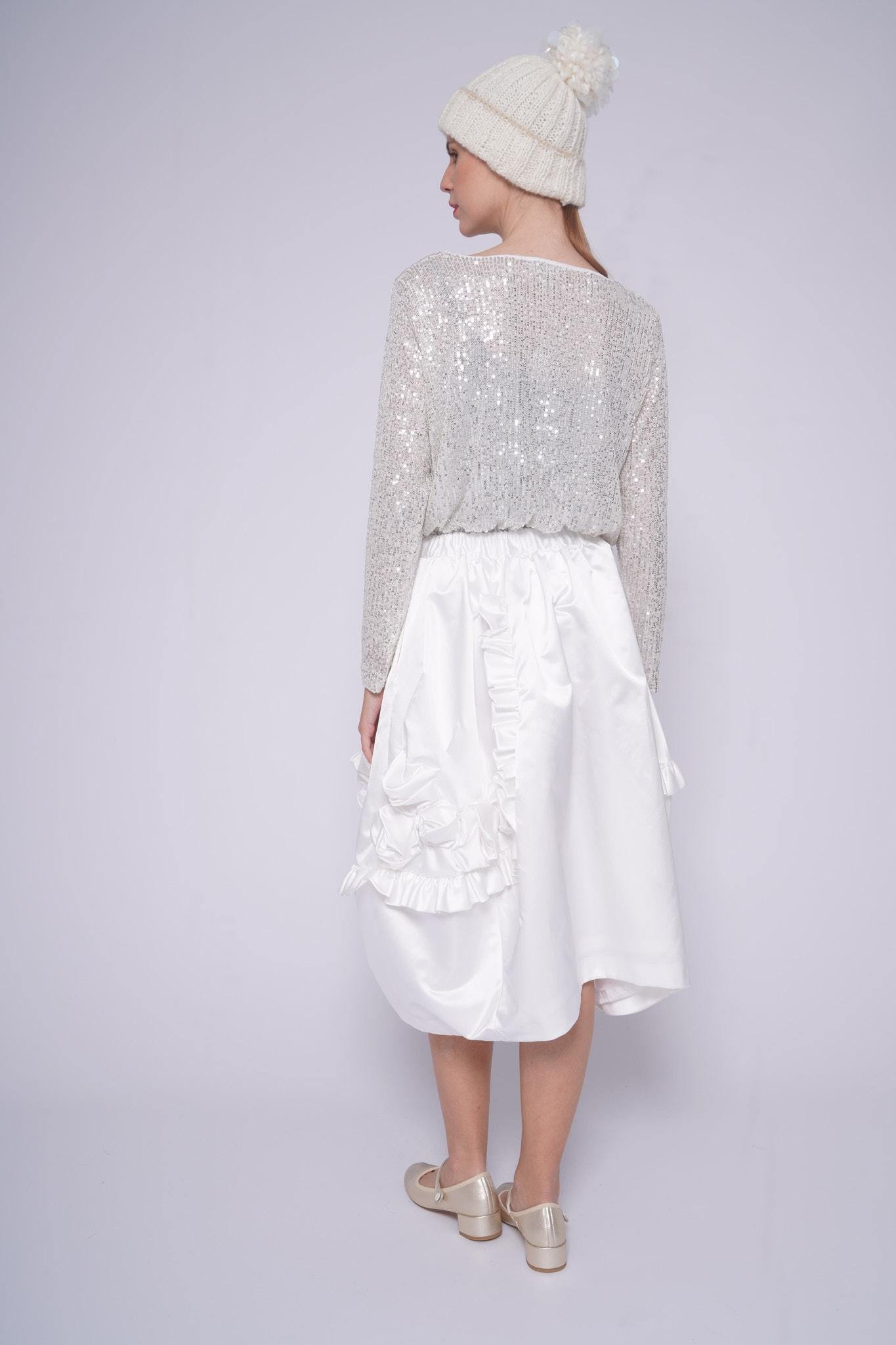 Top paillettes BARCA SVASATAARGENTO shirt c-zero