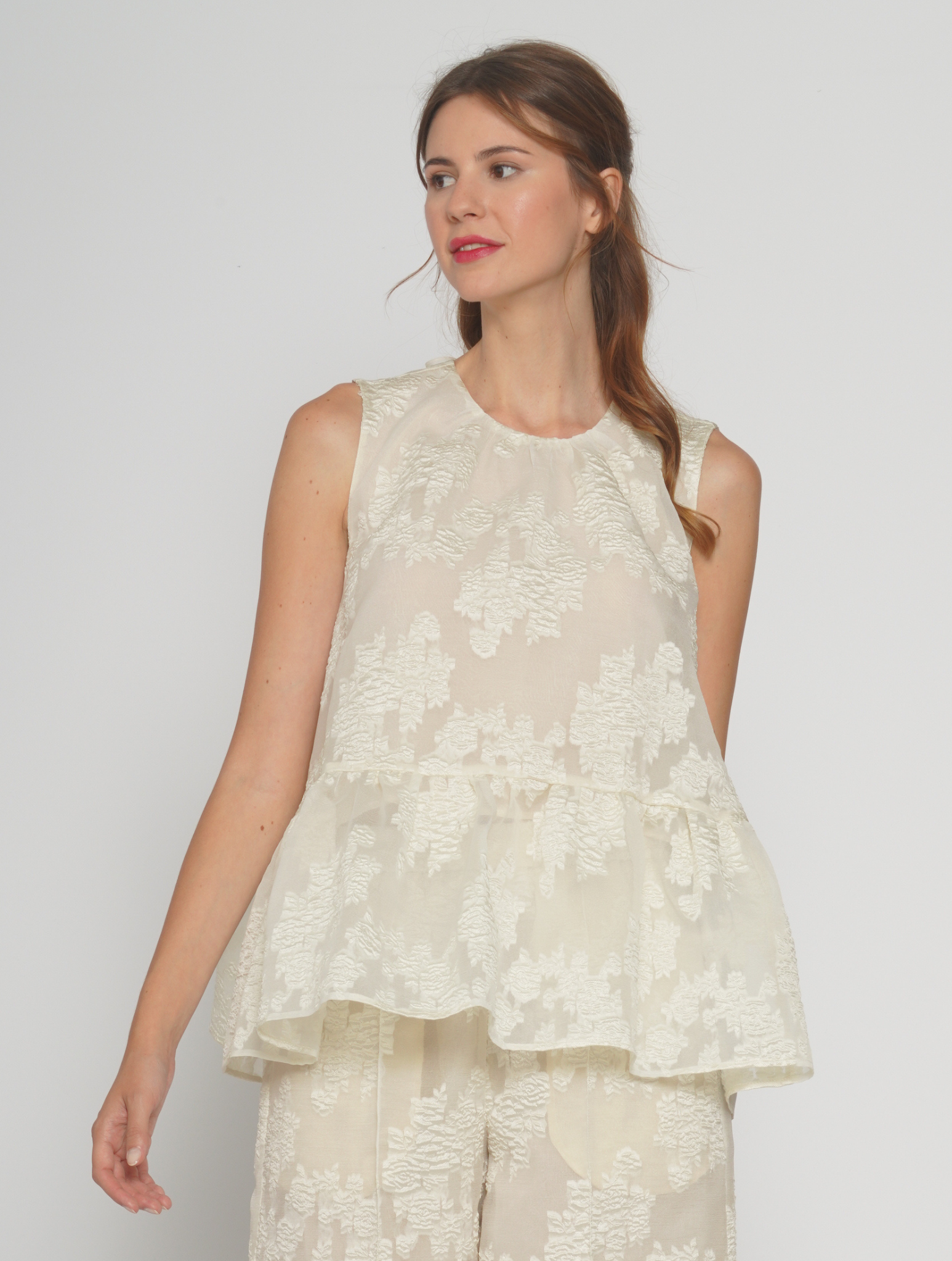 Top in jacquard