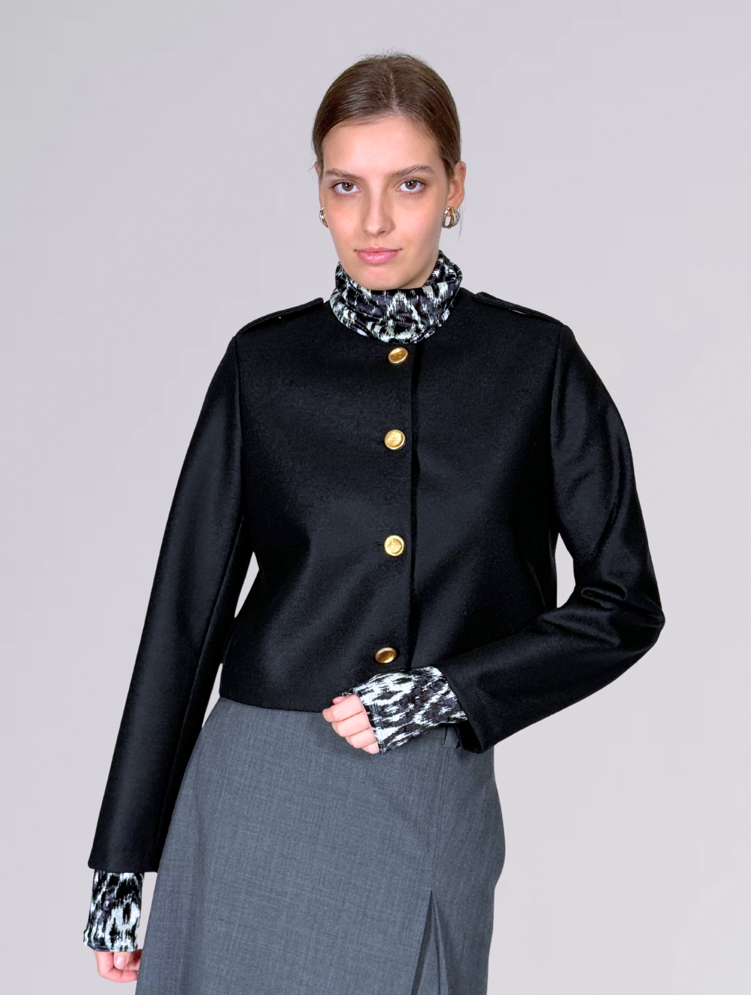 Giacca corta AH3355NERO Harris Wharf London