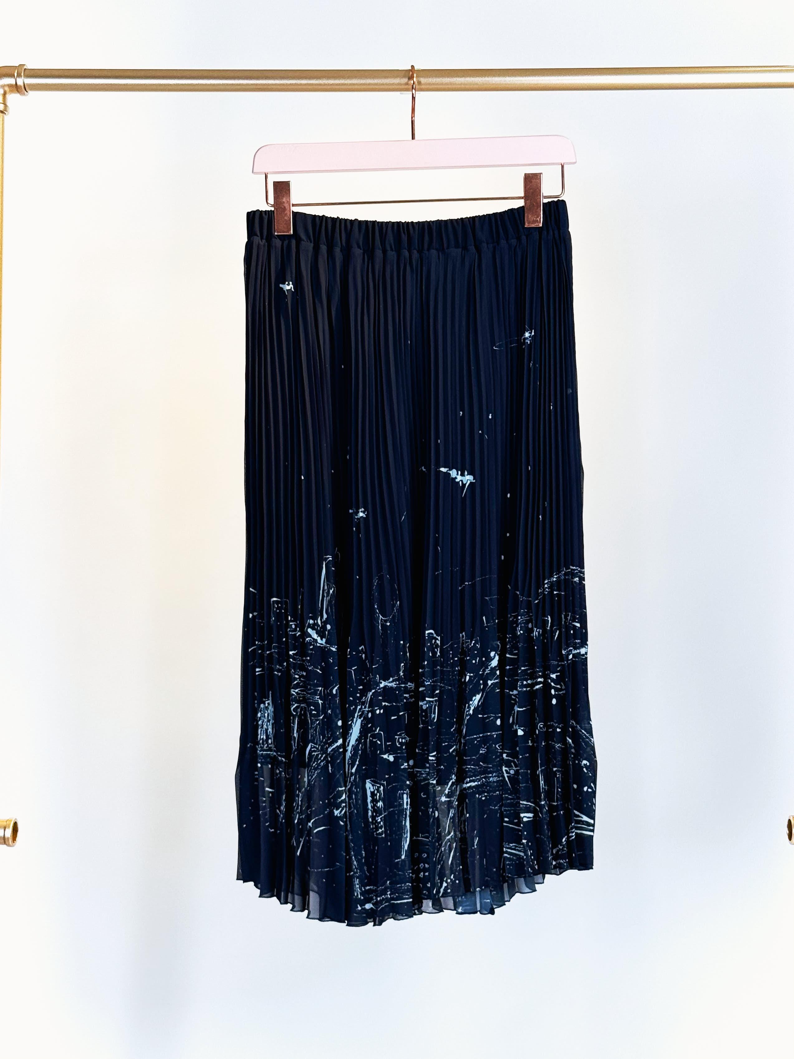 Gonna plissettata TJ01HORIZON BLU Yoshi Kondo