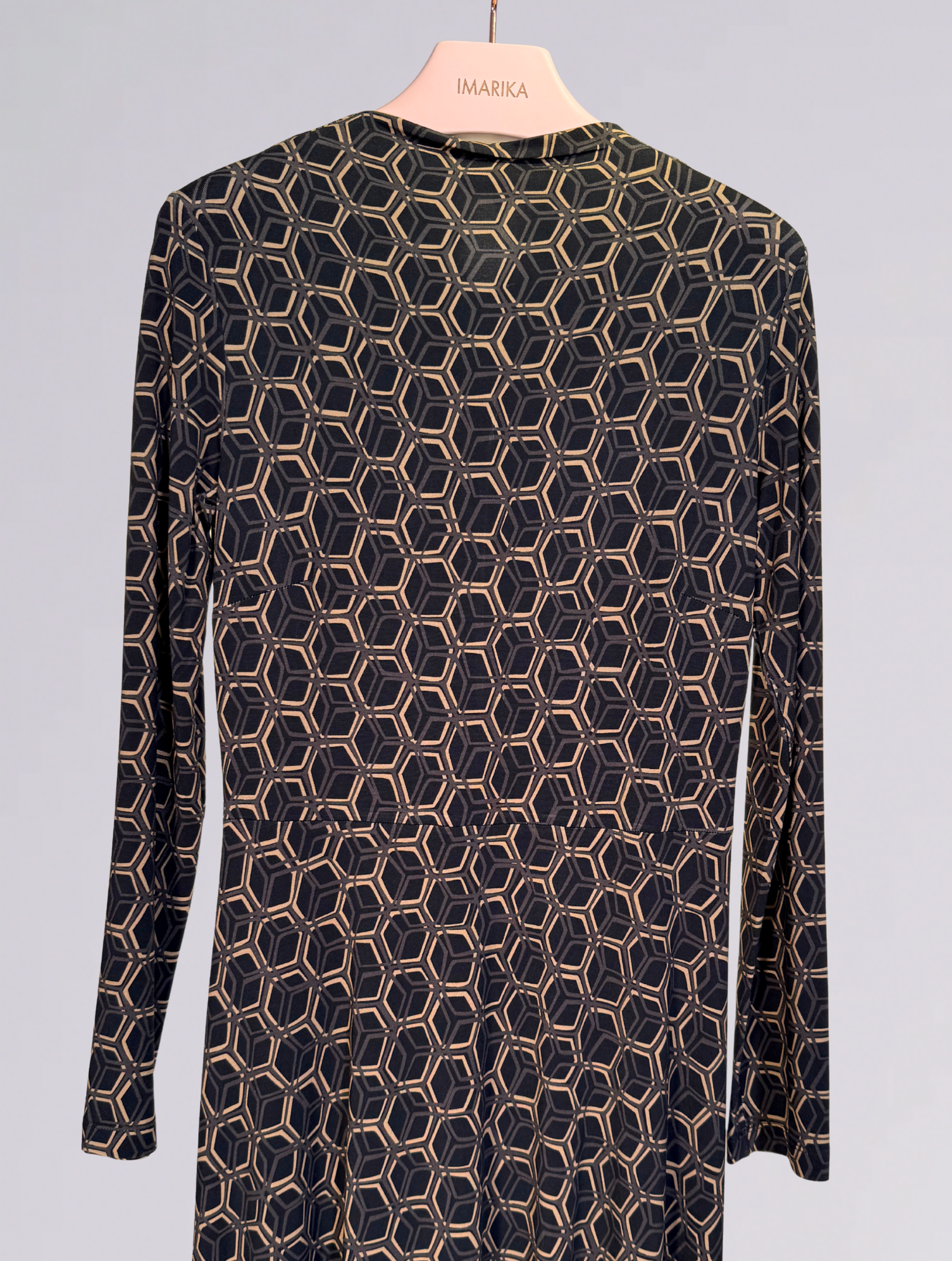 Abito in maglia DUAL PLUS 1307NERO MARRONE siyu