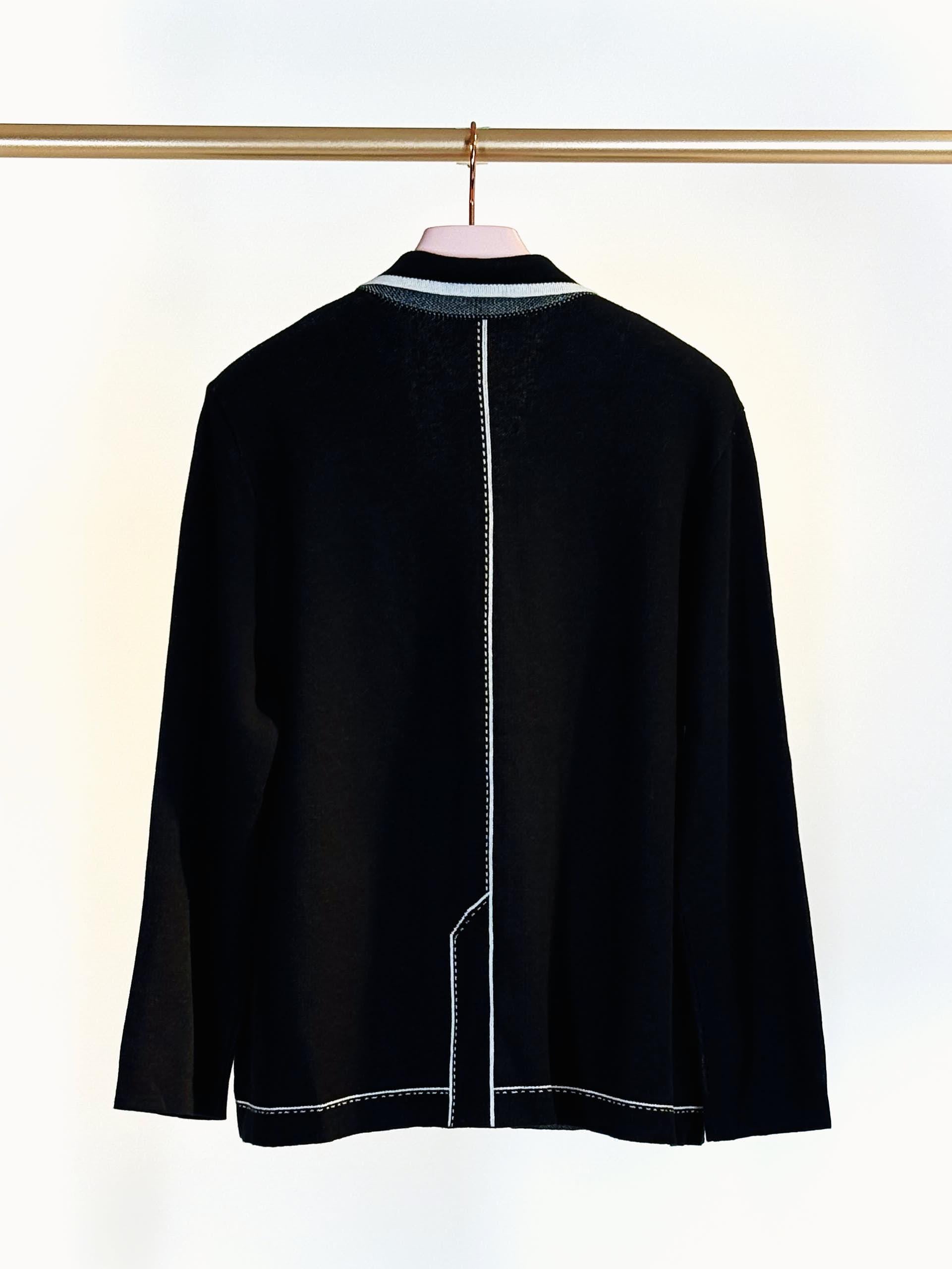 Giacca cardigan MV02AMELON NERO Yoshi Kondo