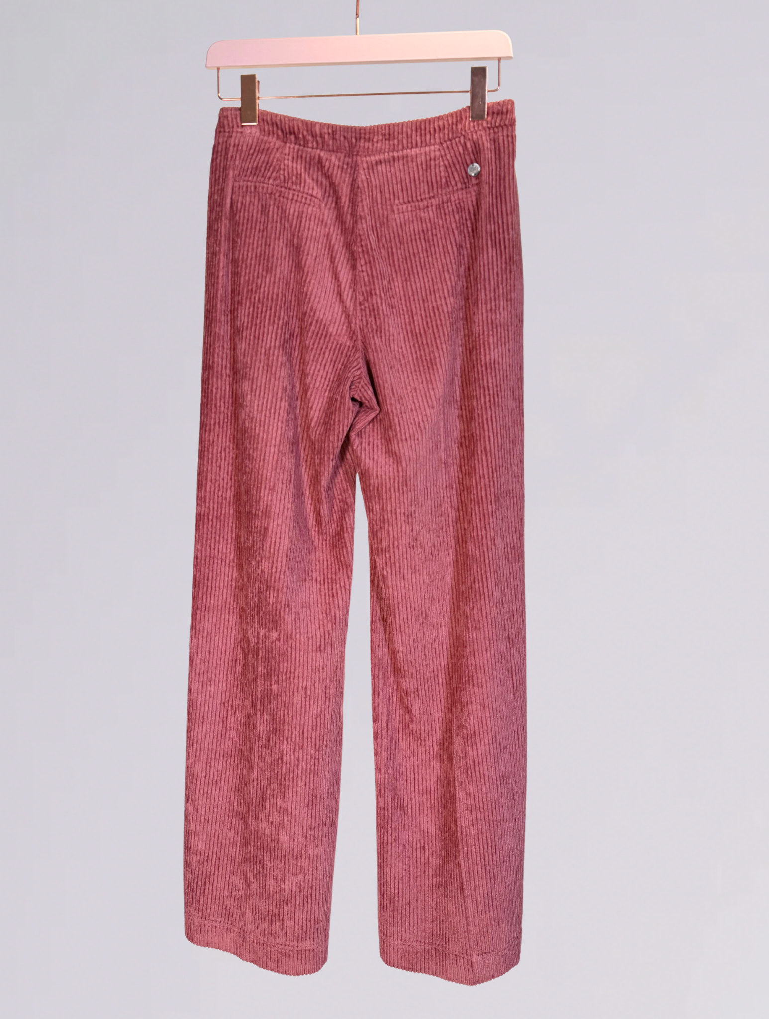 Pantaloni in velluto FLAIRE VELVETVELLUTO ROSA shaft