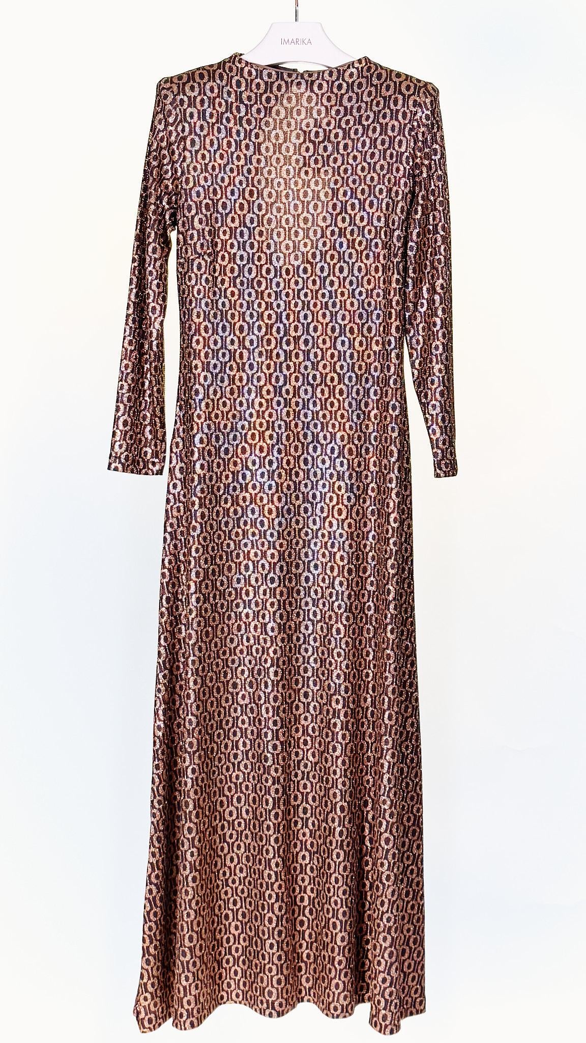 Abito lungo DILEMA 120ORO BURGUNDY siyu