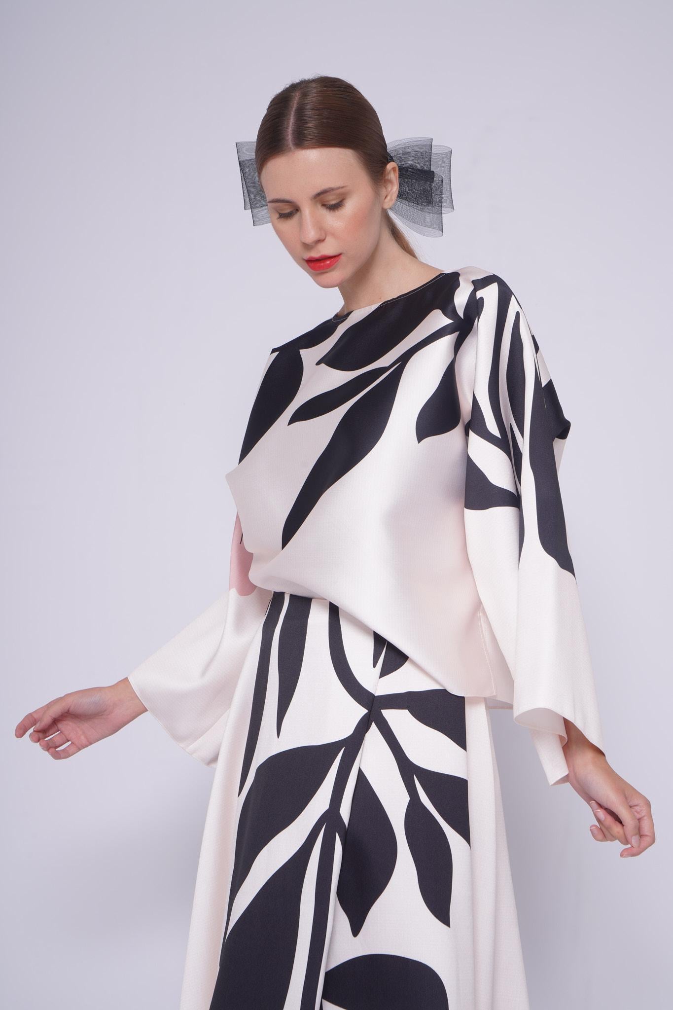 Top taffeta BC339FIORE ROSA Co.Go