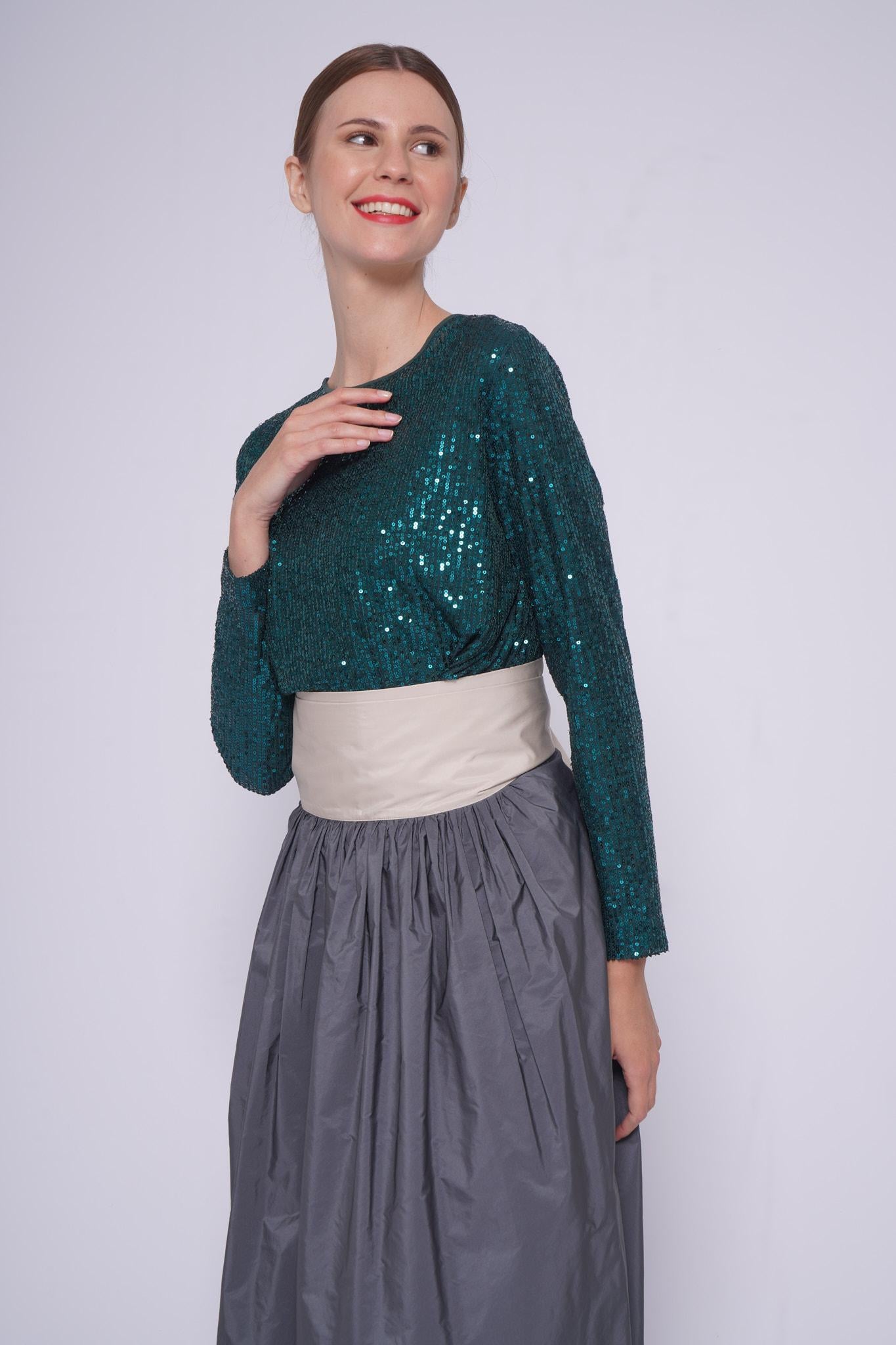 Top paillettes BARCA SVASATAVERDE shirt c-zero