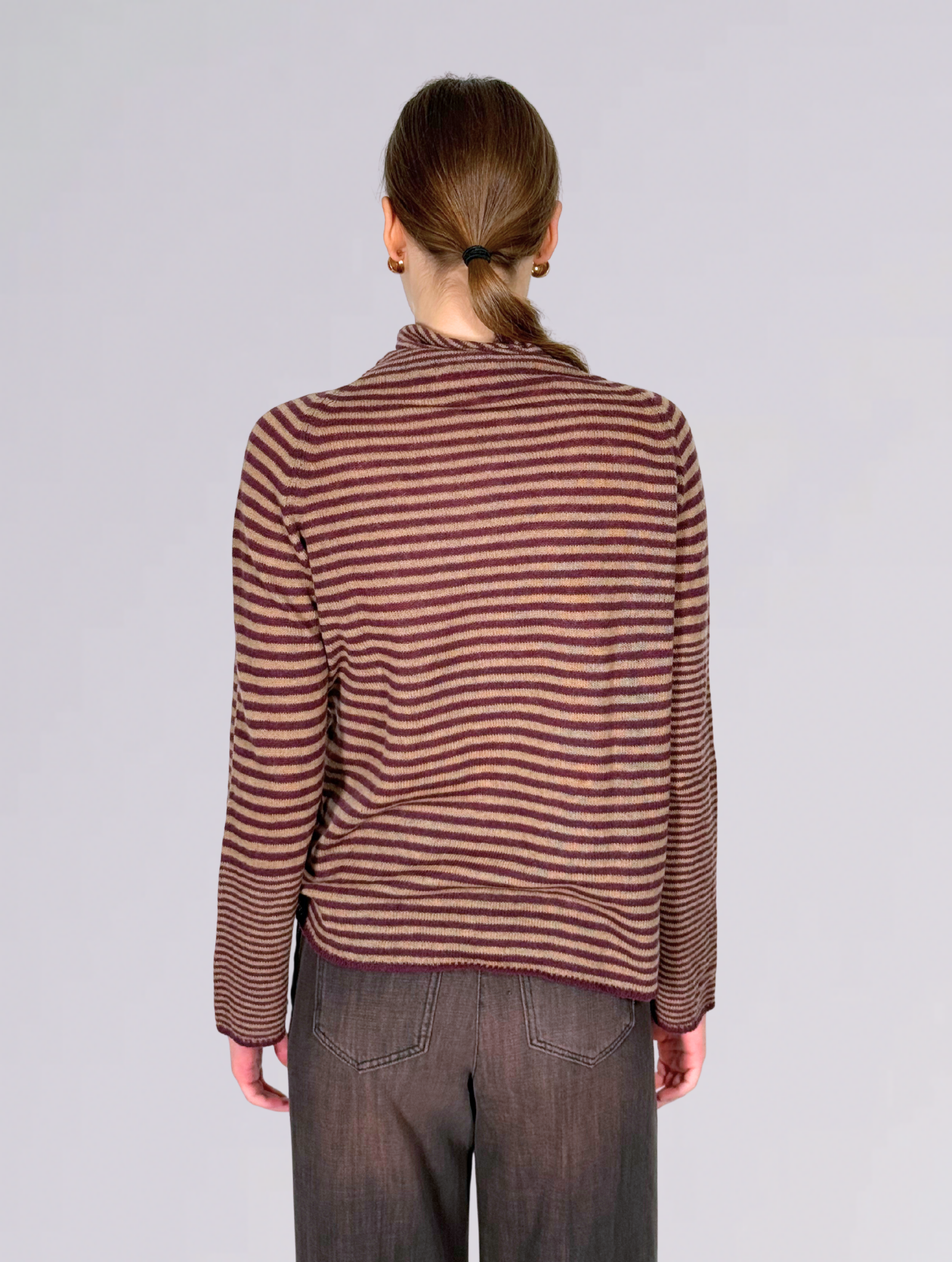 Dolcevita a righe CIPRESSORIGHE MULTI BLU MININA