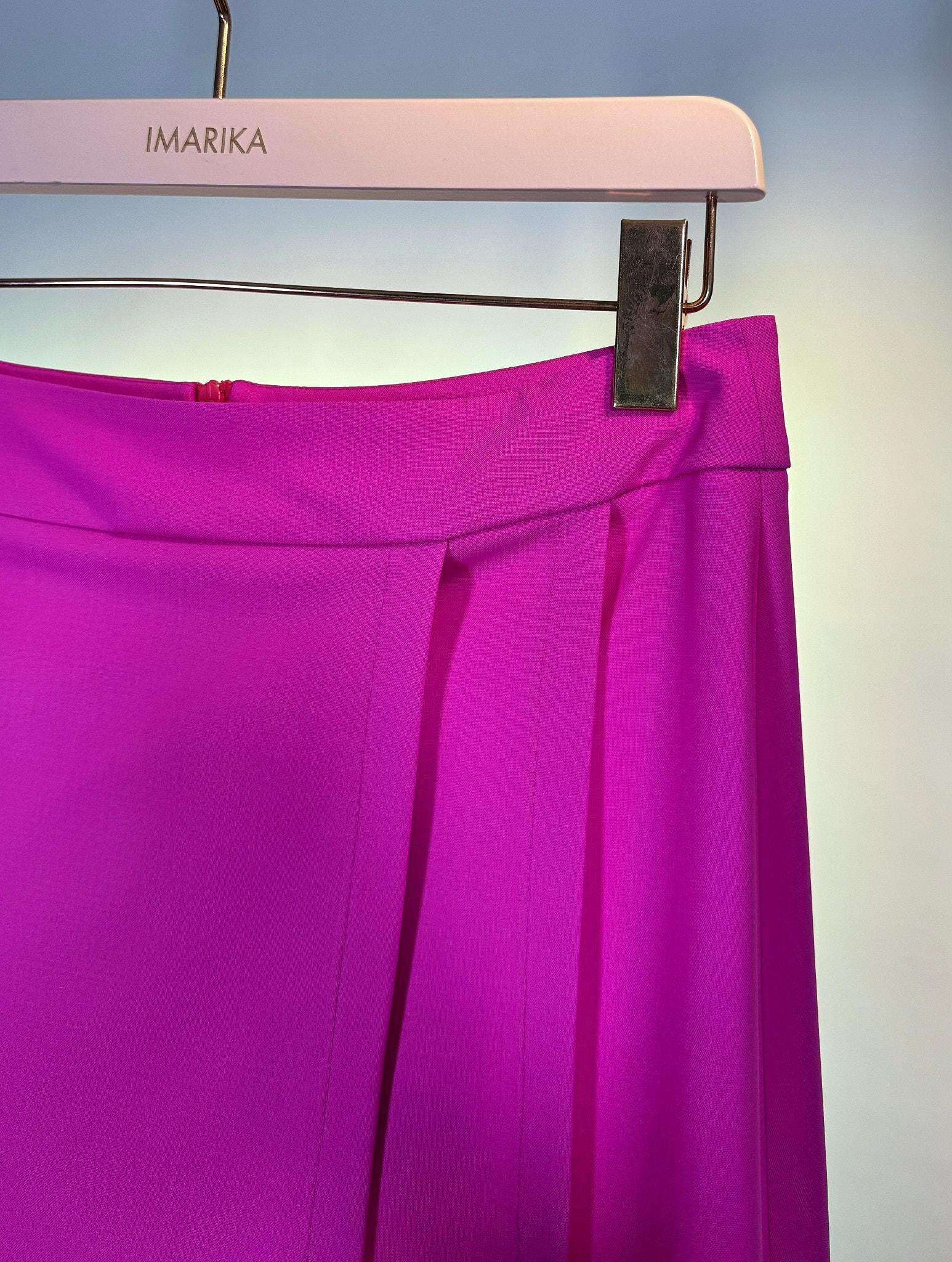 Gonna con piega MIAMIFUCSIA Unique edition