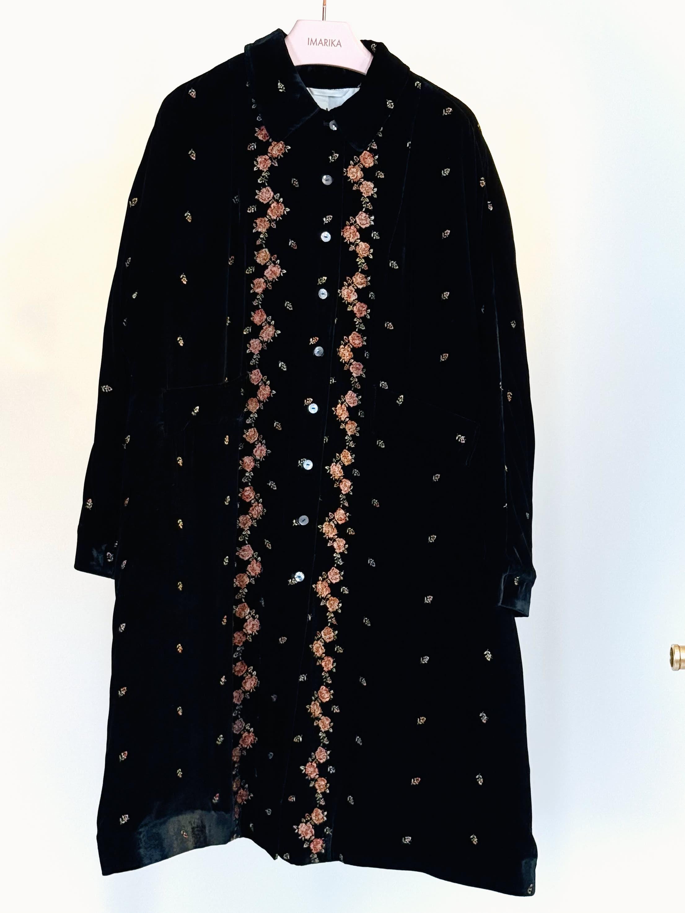 Cappotto in velluto JACKIEL021DNOIR MININA