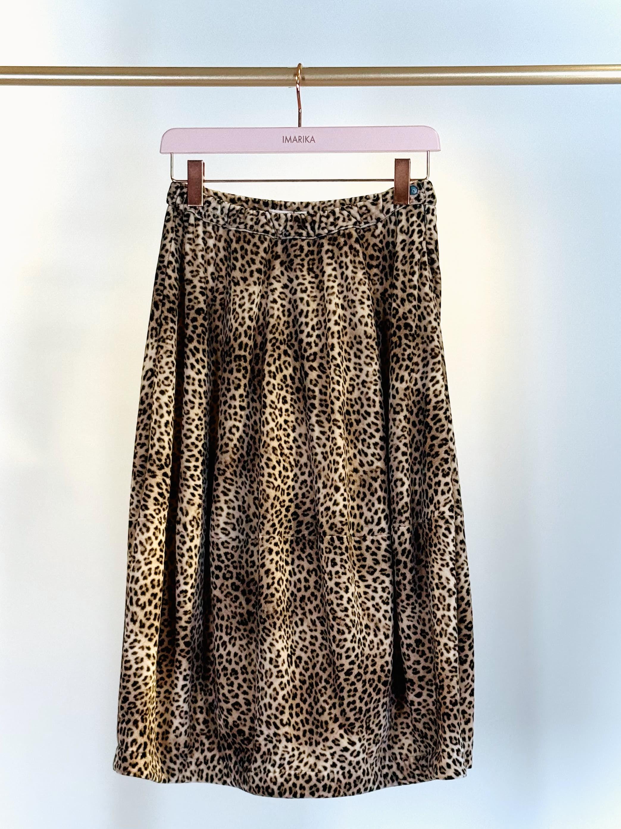 Gonna leopardata WSBH_MIUKIVELVET LEOPARDO MININA