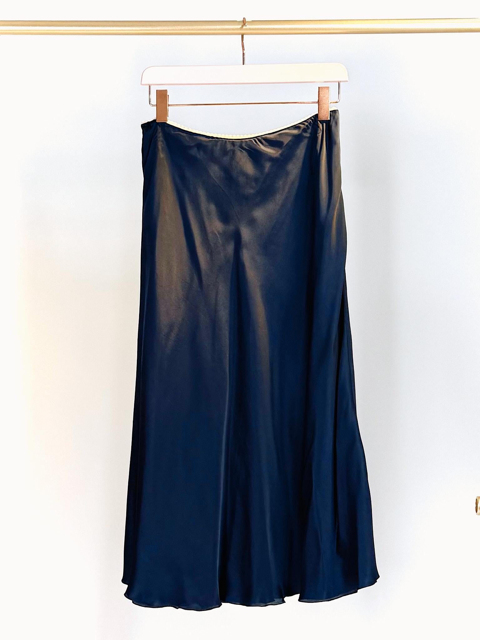 Gonna longuette ANNIESETA BLU MININA