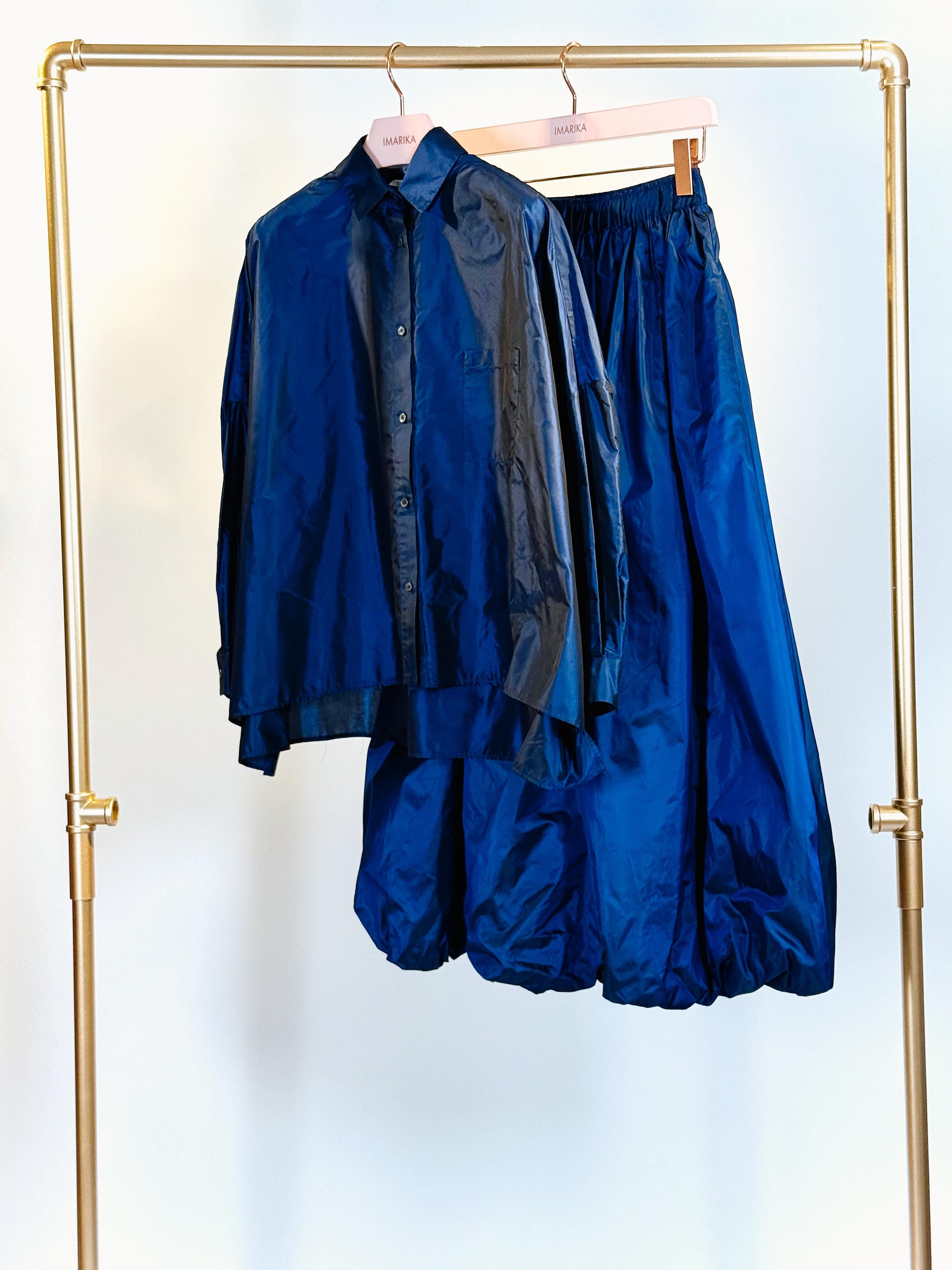 Gonna in seta DALILA 24153BLU FRIDA ZAZOU