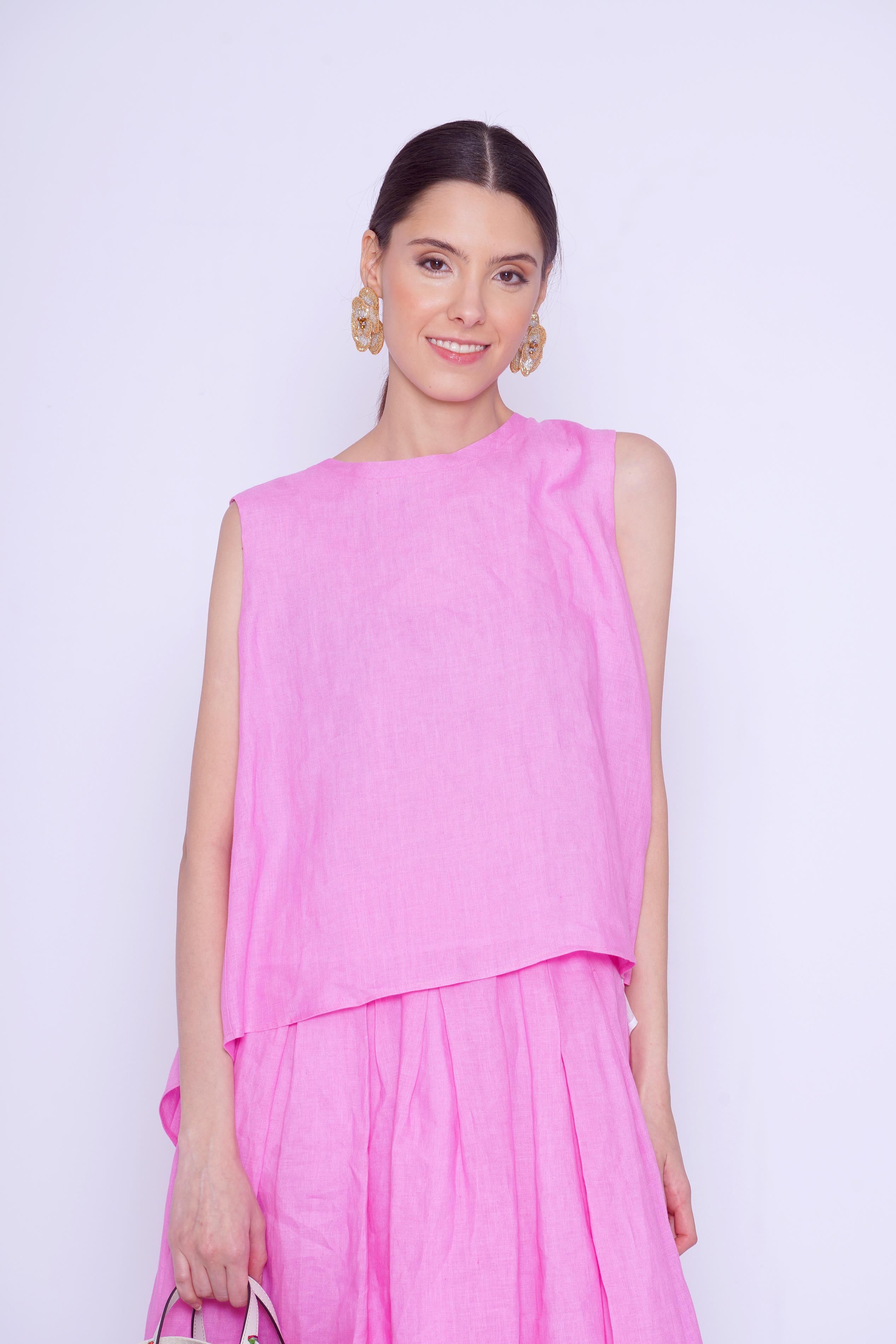 Top rosa bubble