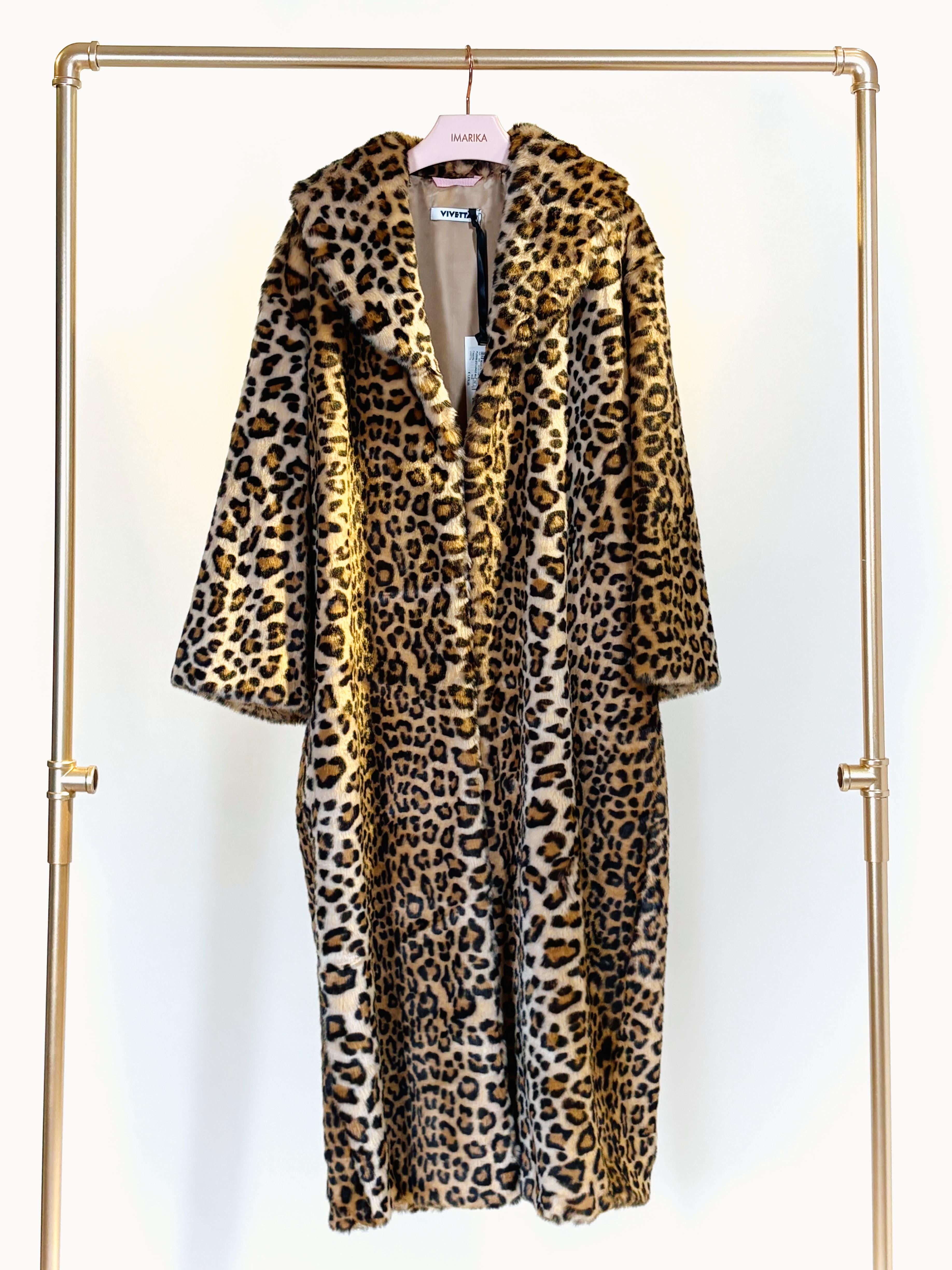 Cappotto in ecopelliccia PL0008LEO LUNGO MULTI VIVETTA