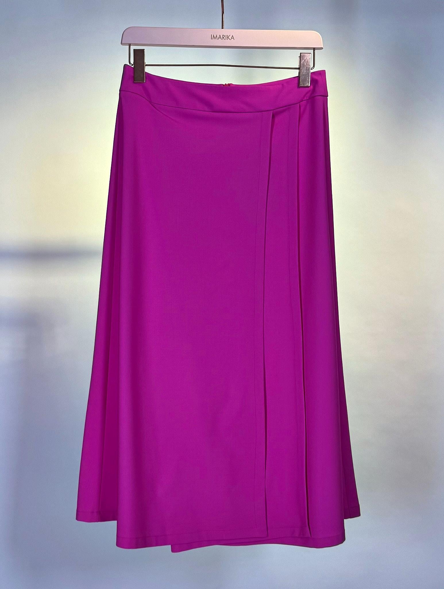 Gonna con piega MIAMIFUCSIA Unique edition