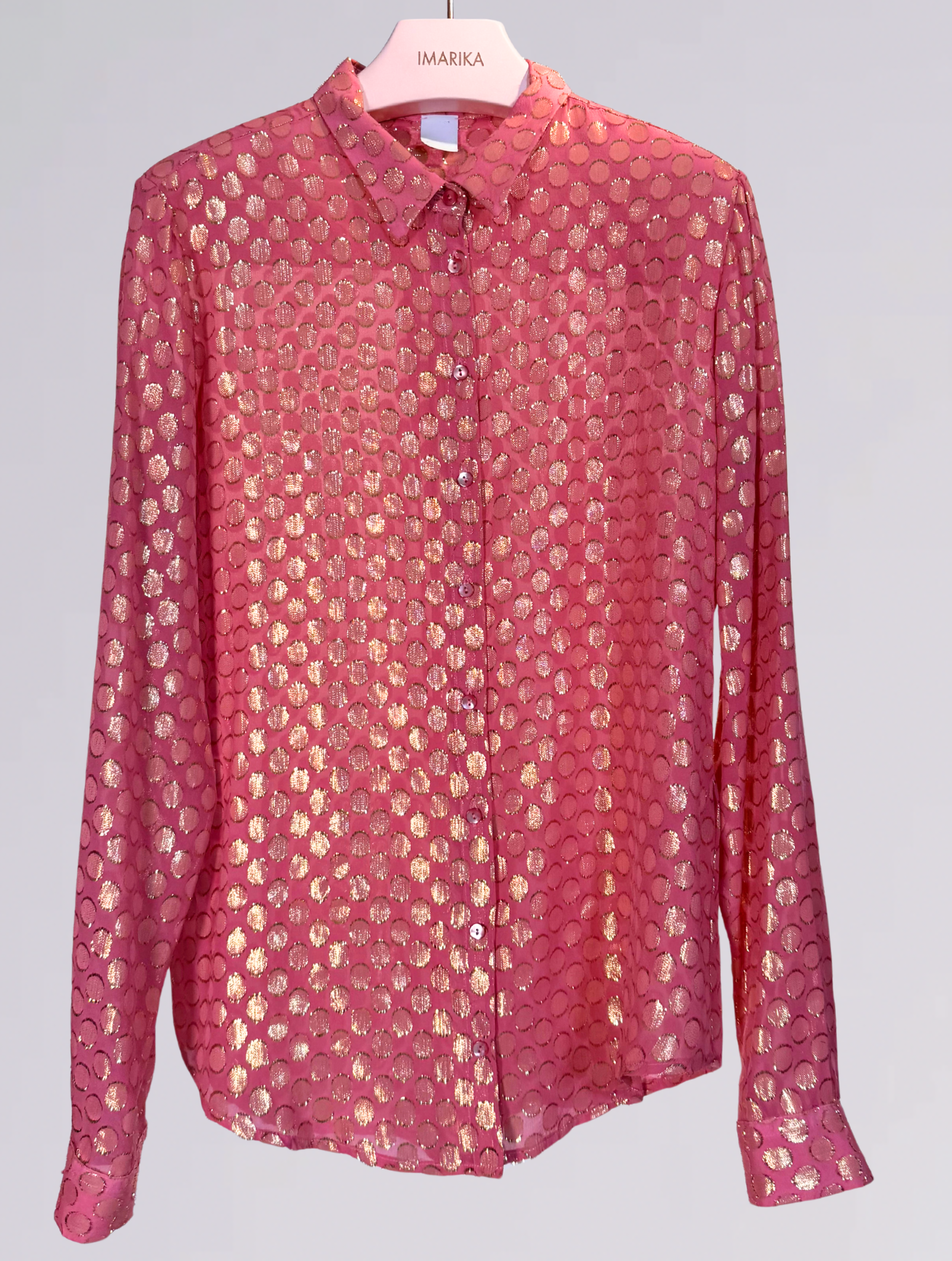Camicia rosa lurex