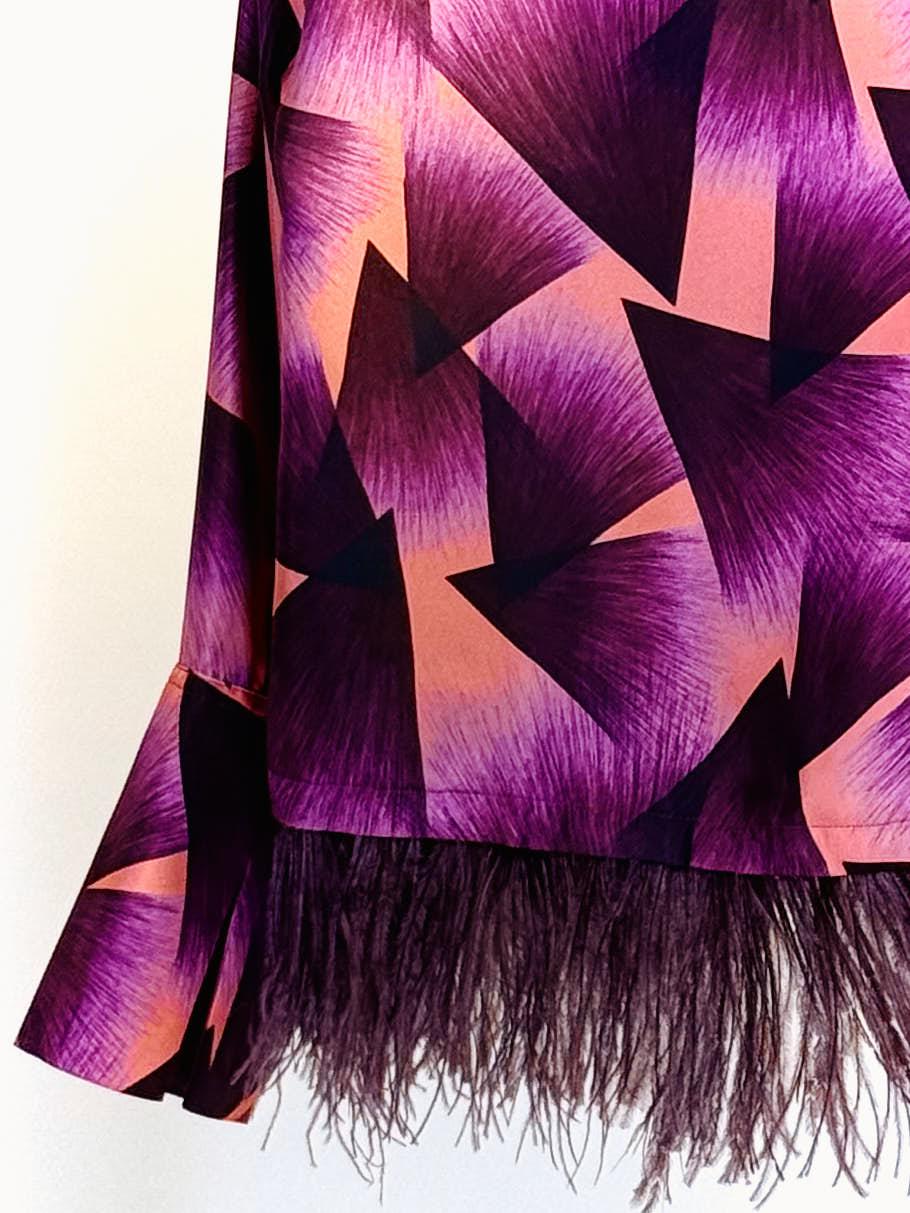 Camicia fantasia 22416PIUME ROSA ODEEH