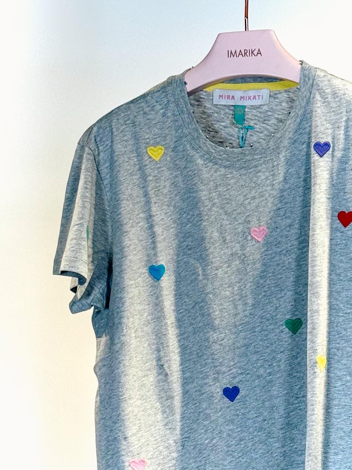 T-shirt cuoricini TEEGRIGIA MIRA MIKATI