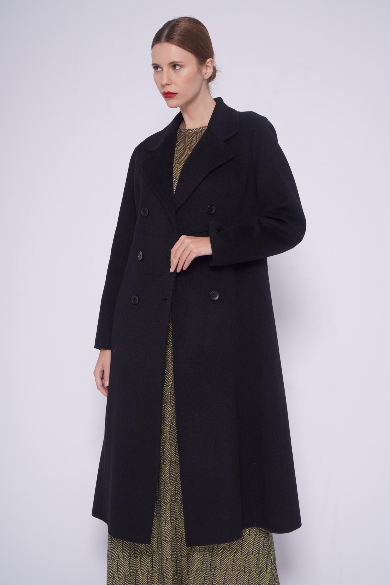 Cappotto Doppiopetto OC-501DREDINGOTE NERO ONE CUT