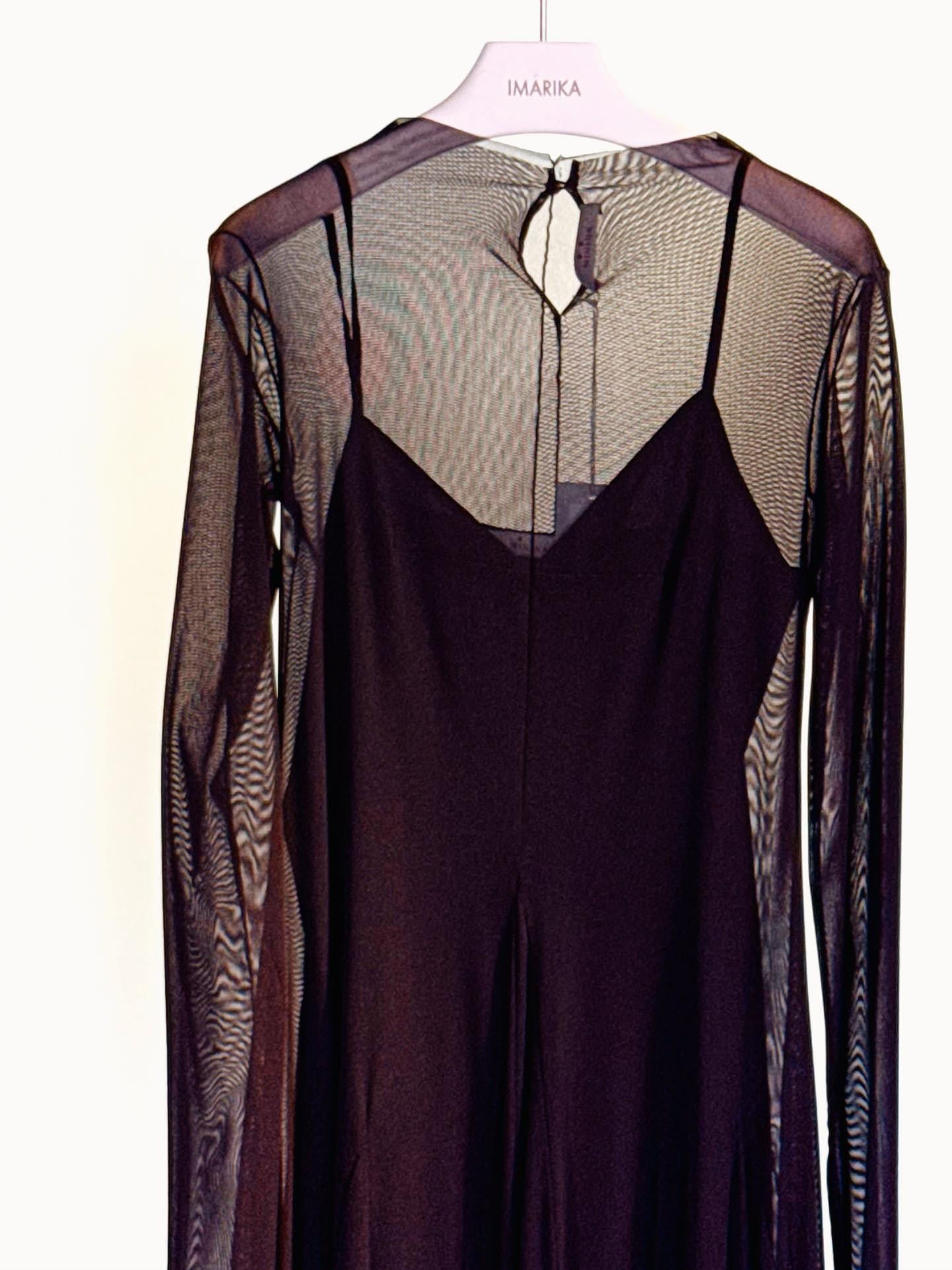 Abito tulle DAISYL011E TULLE PRUGNA MININA