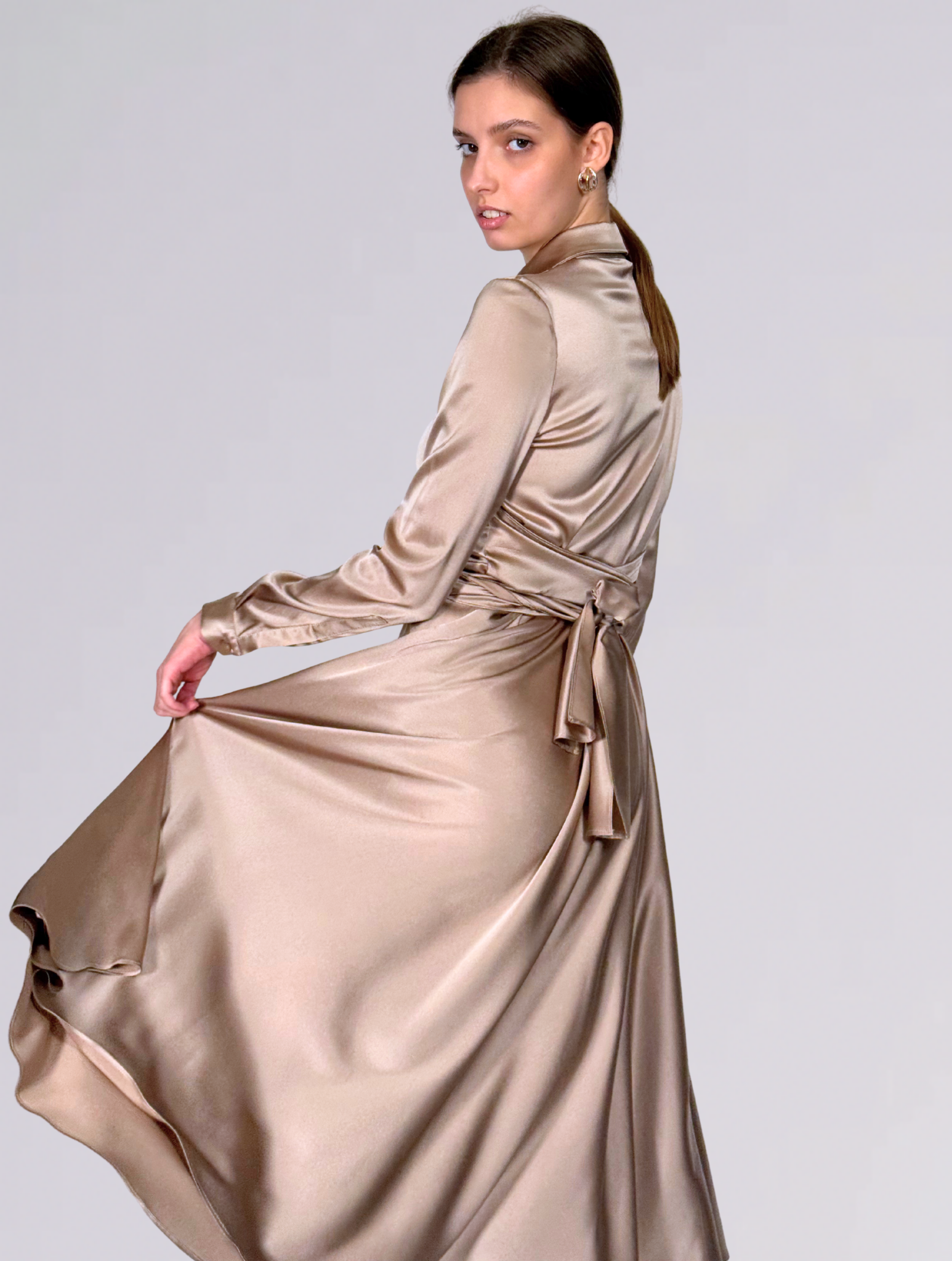 Chemisier in seta AB607826CHAMPAGNE Sartoria 74