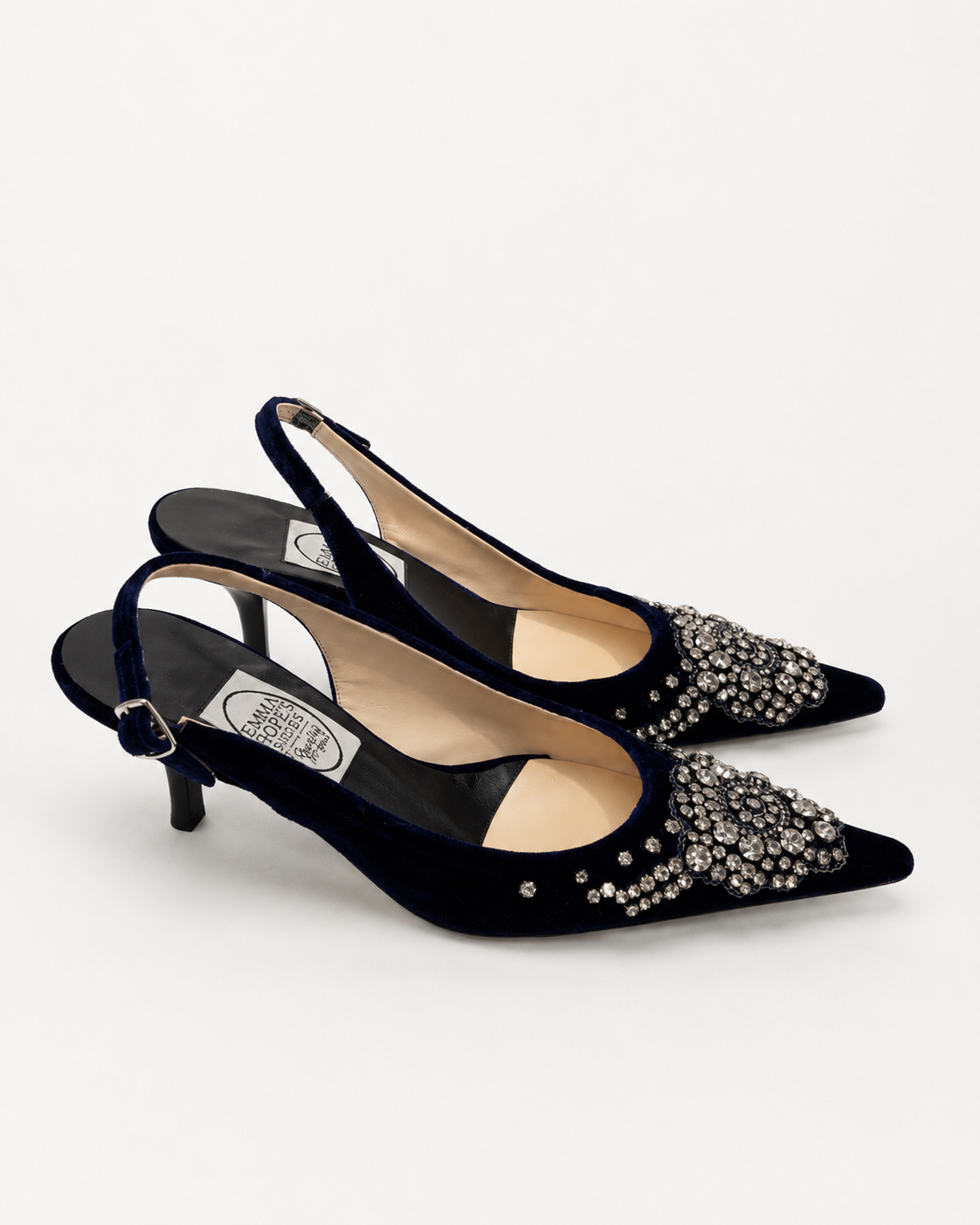 Slingback Diadema in velluto