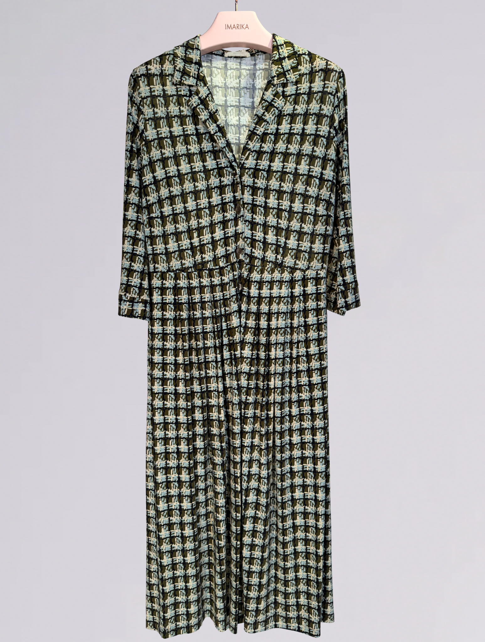 Abito chemisier ETAN 1188VERDE AZZURRO siyu