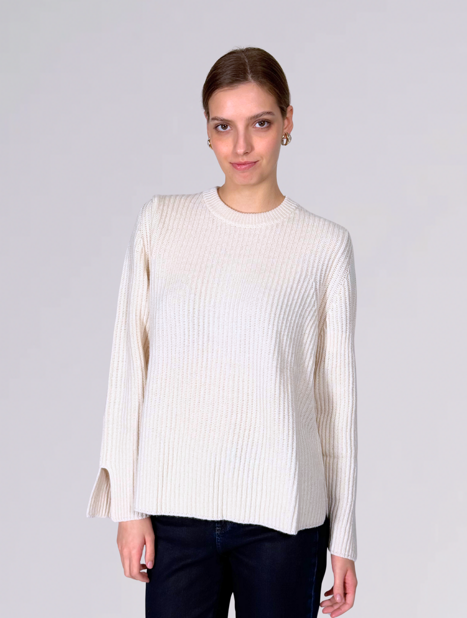 Maglione bianco 17034BEIGE Allude