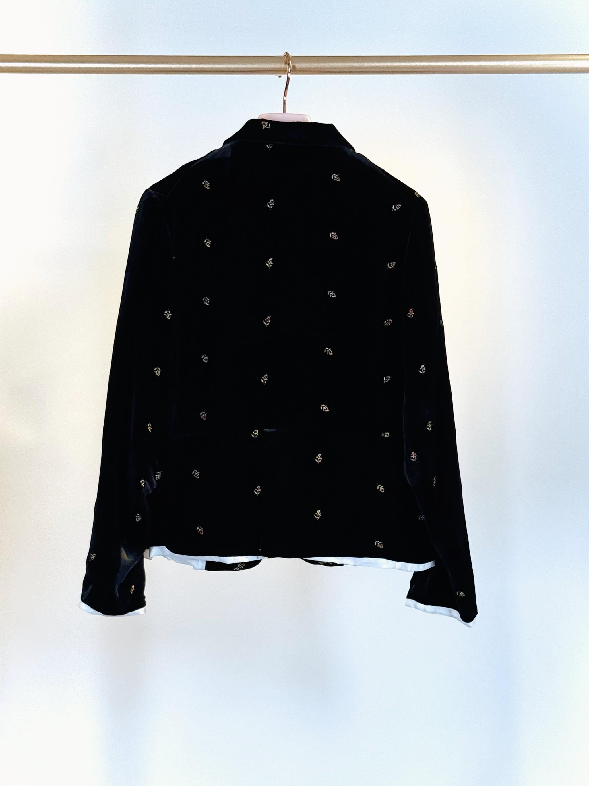 Giacca in velluto JULIETTEL021DNOIR MININA