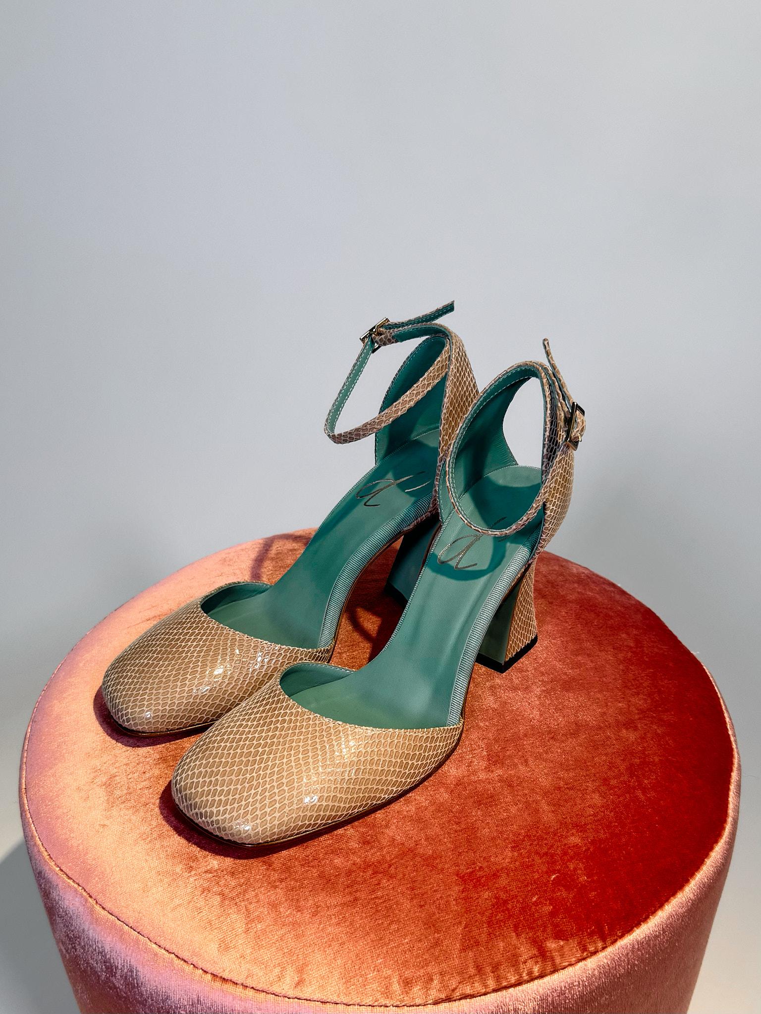 Scarpe con tacco Beige 3521SALIZARD BEIGE PAOLA D'ARCANO