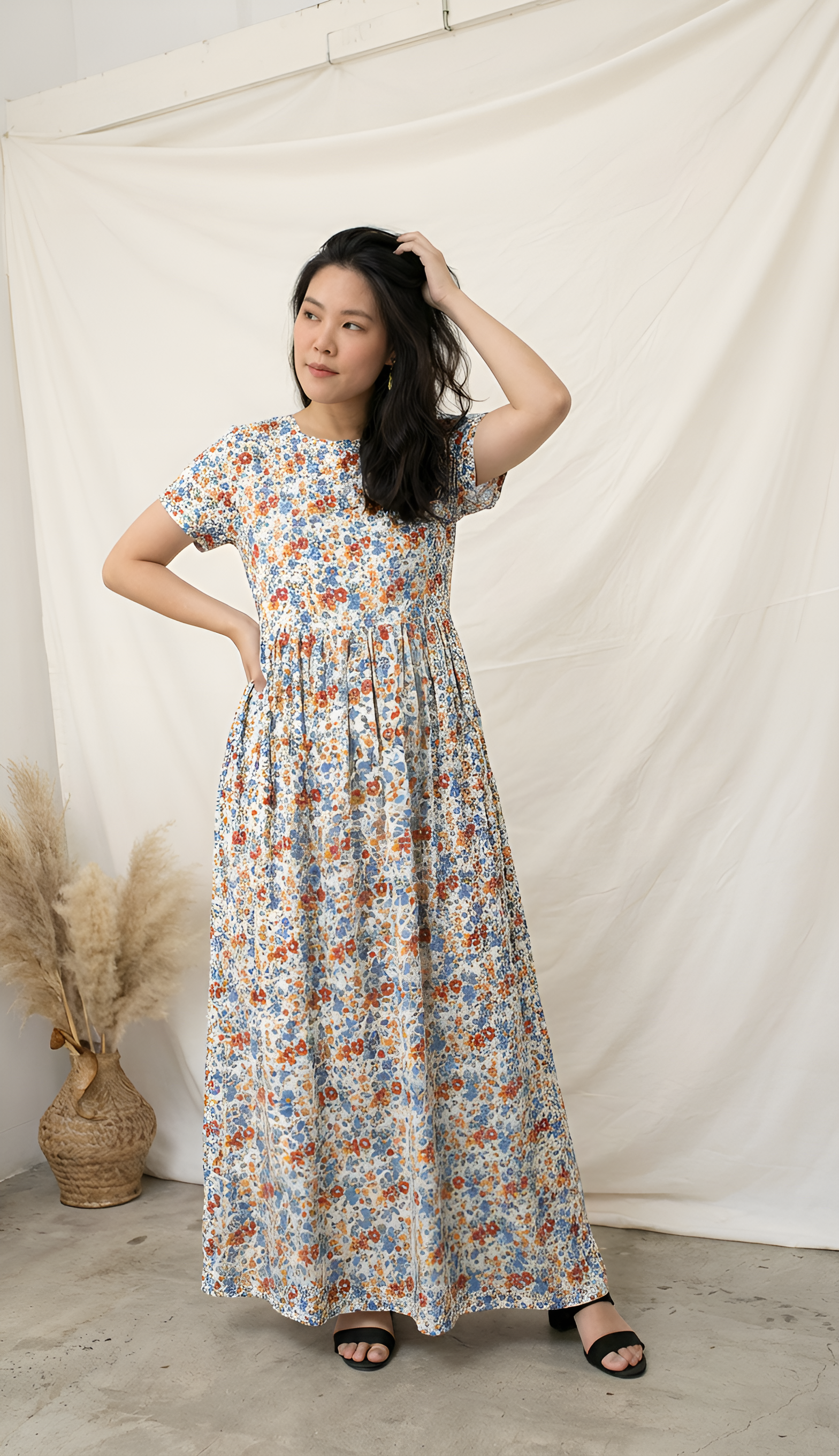 Abito Fiori 9669A177.1FIORIMULTI Daniela gregis