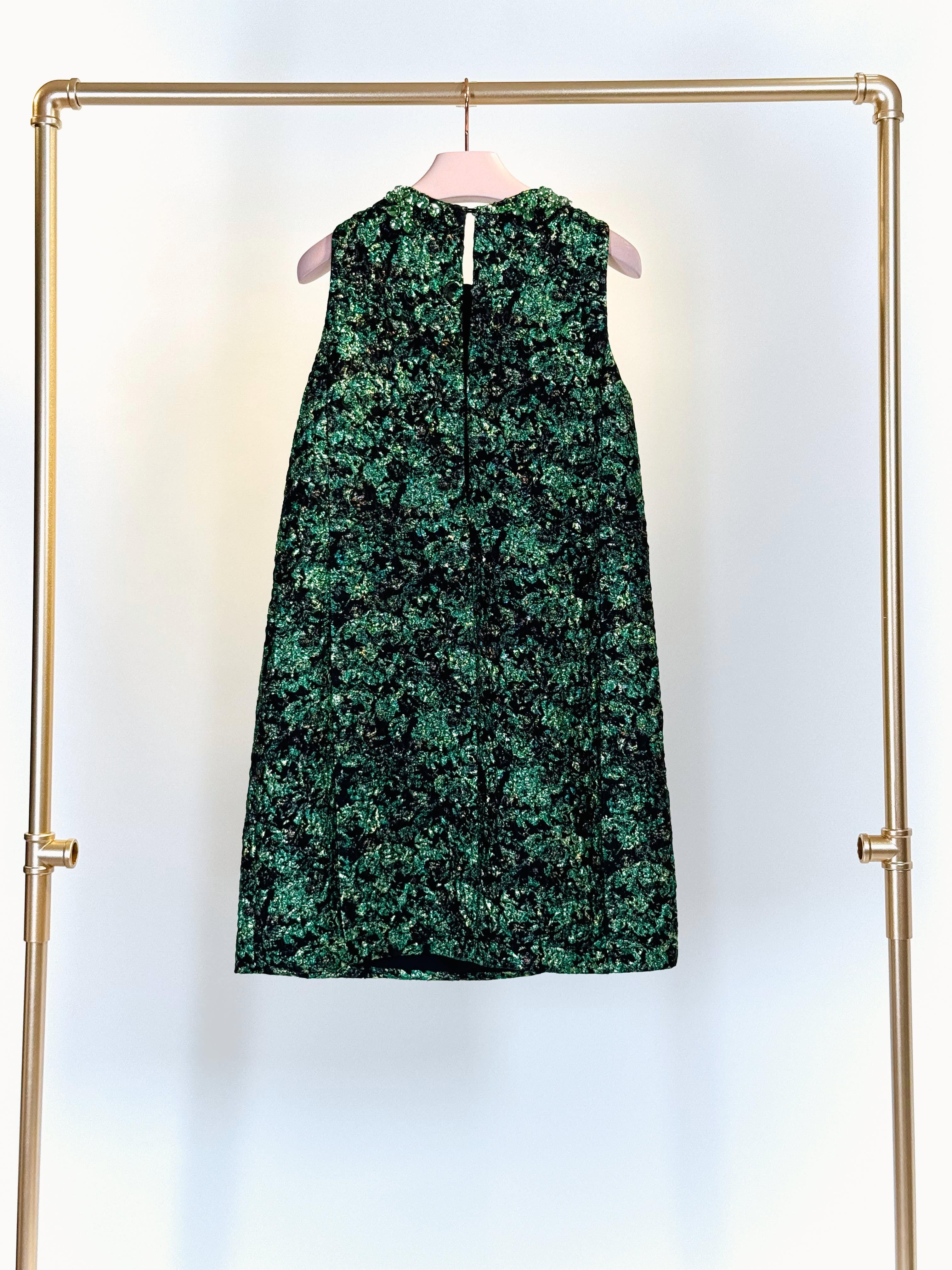 Abito lurex 32249PEACOCK VERDE ODEEH
