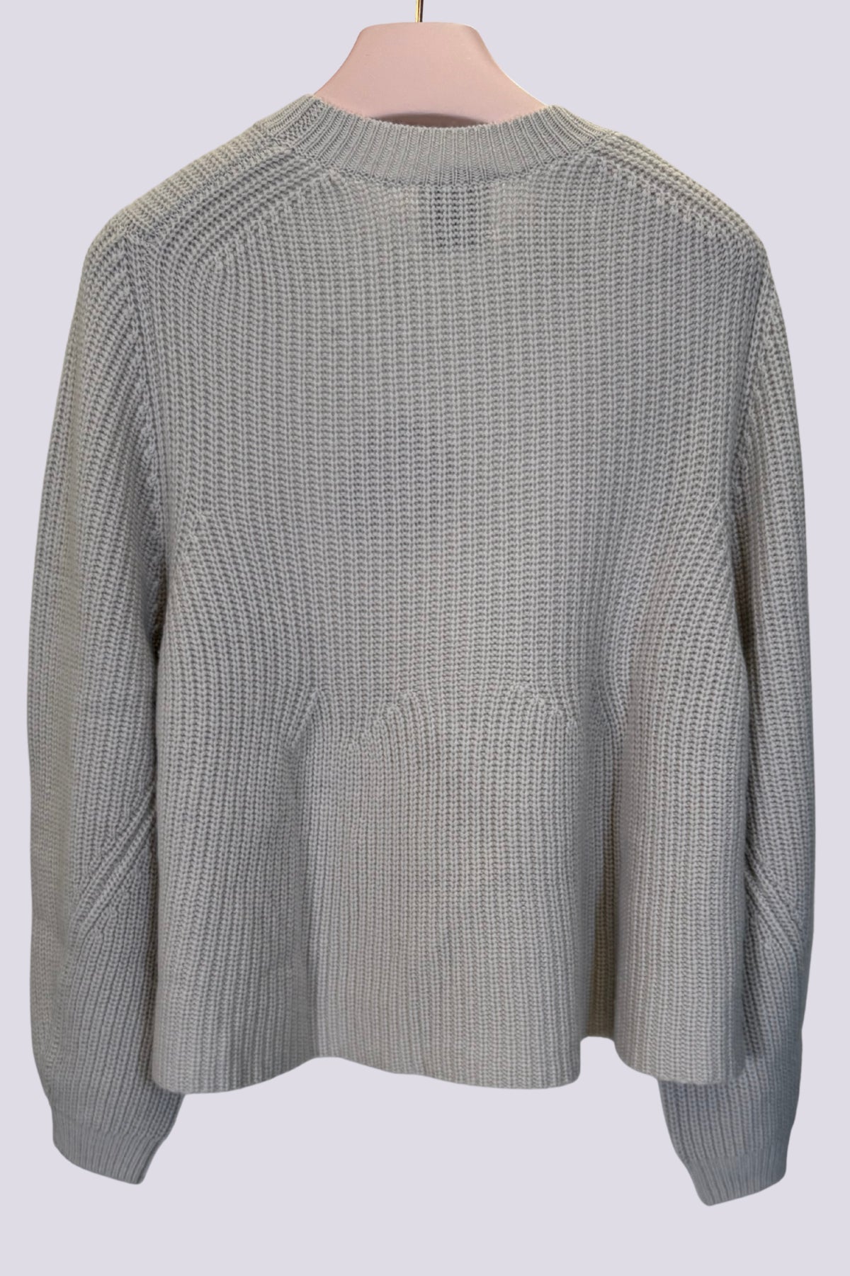 Maglia girocollo beige. 
